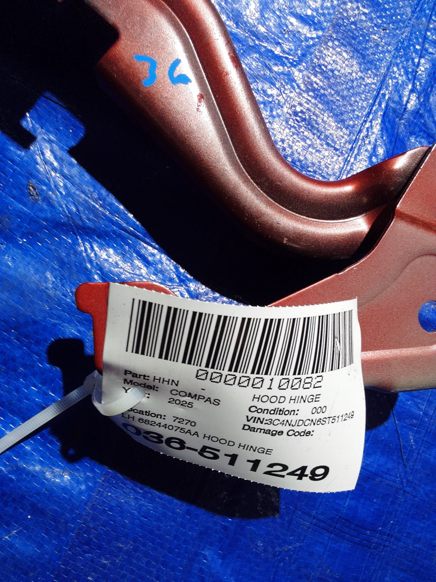 Lh Hood Hinge · 2