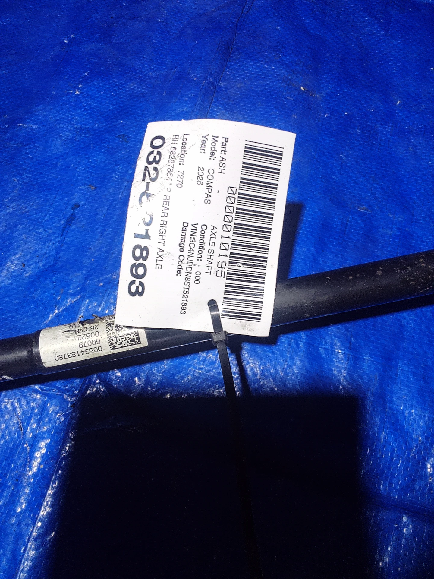 Rh Rear Right Axle Shaft · 2