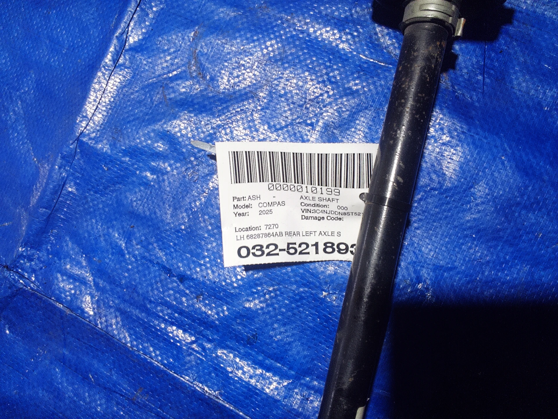 Lh Rear Left Axle Shaft · 2