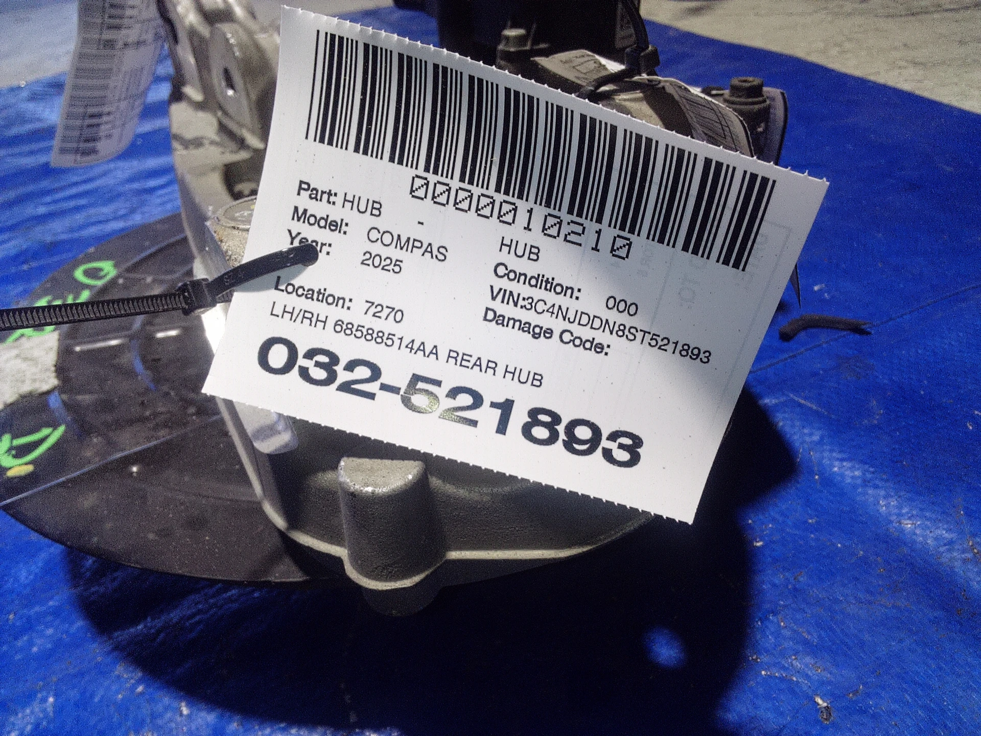 Lh/rh Rear Hub · 2