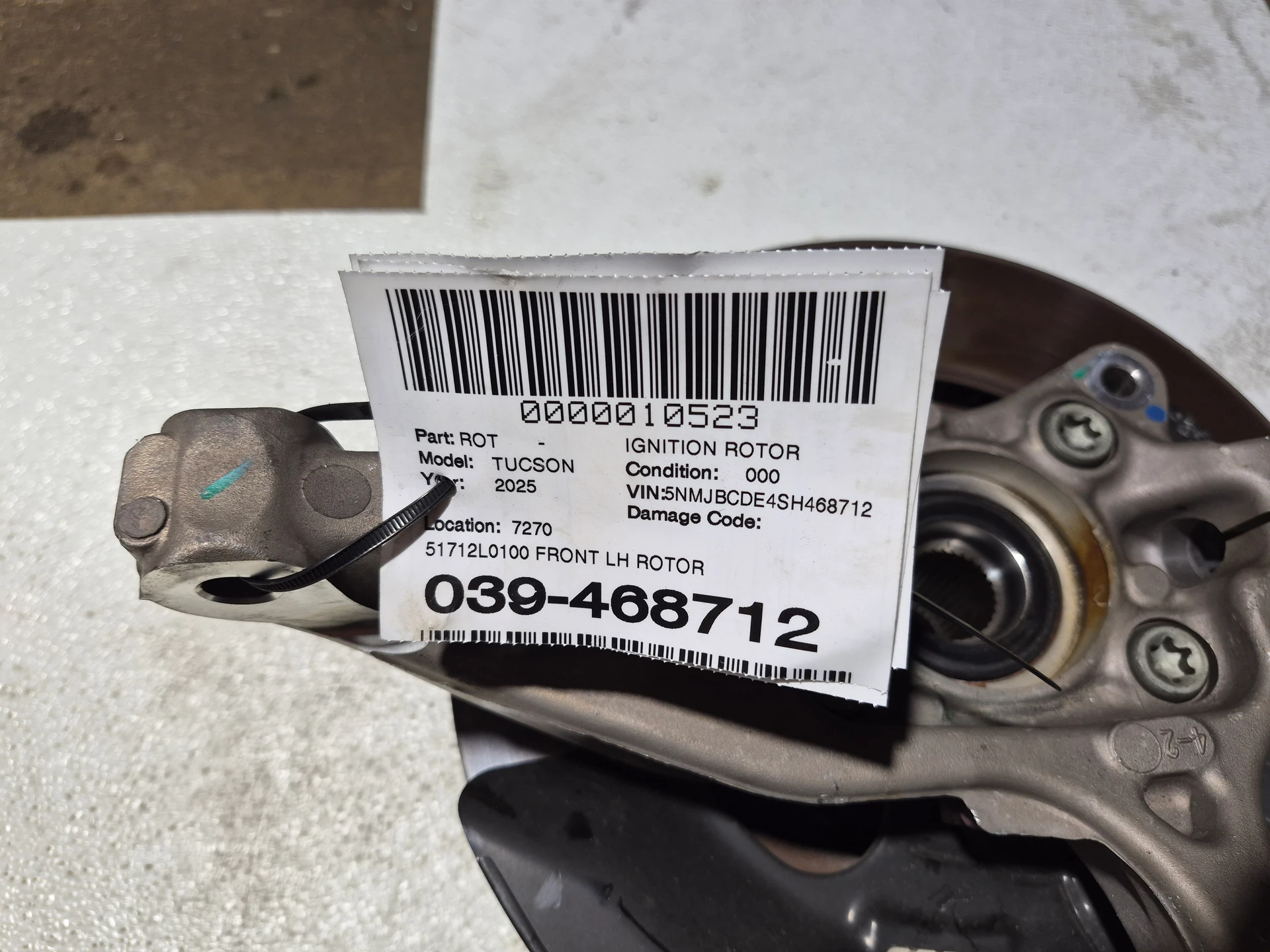 Front Lh Rotor · 2