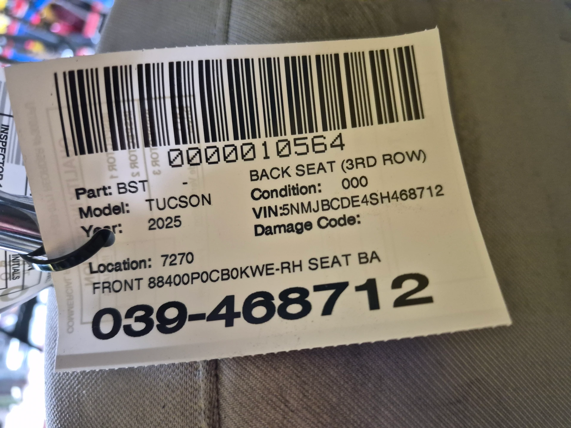 Front Seat Back Assy · 2