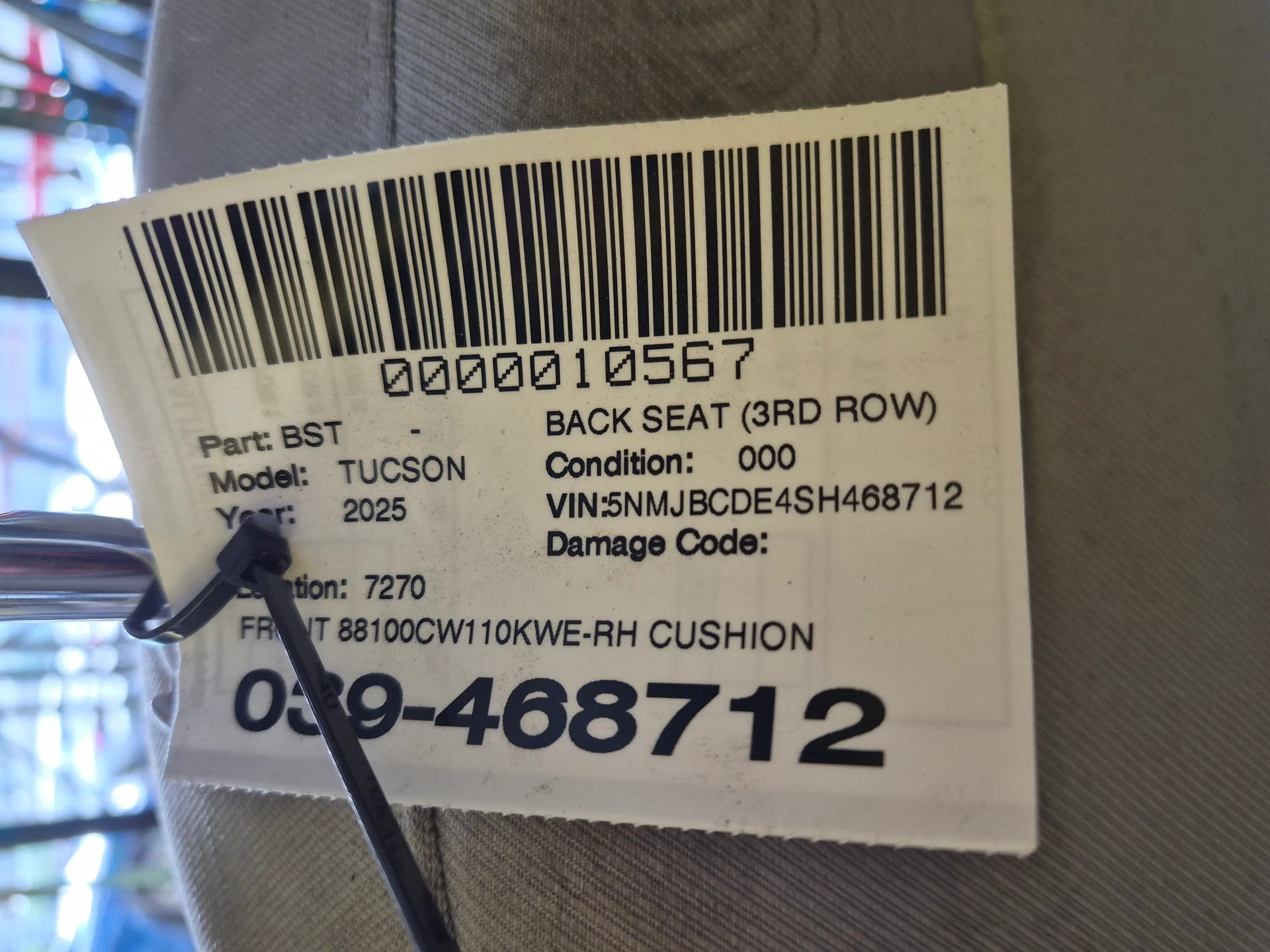 Front Cushion Assy · 2