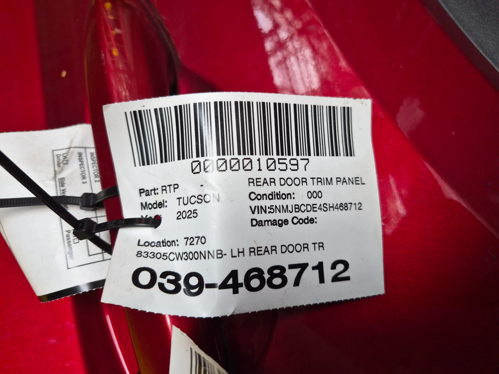 Lh Rear Door Trim · 3