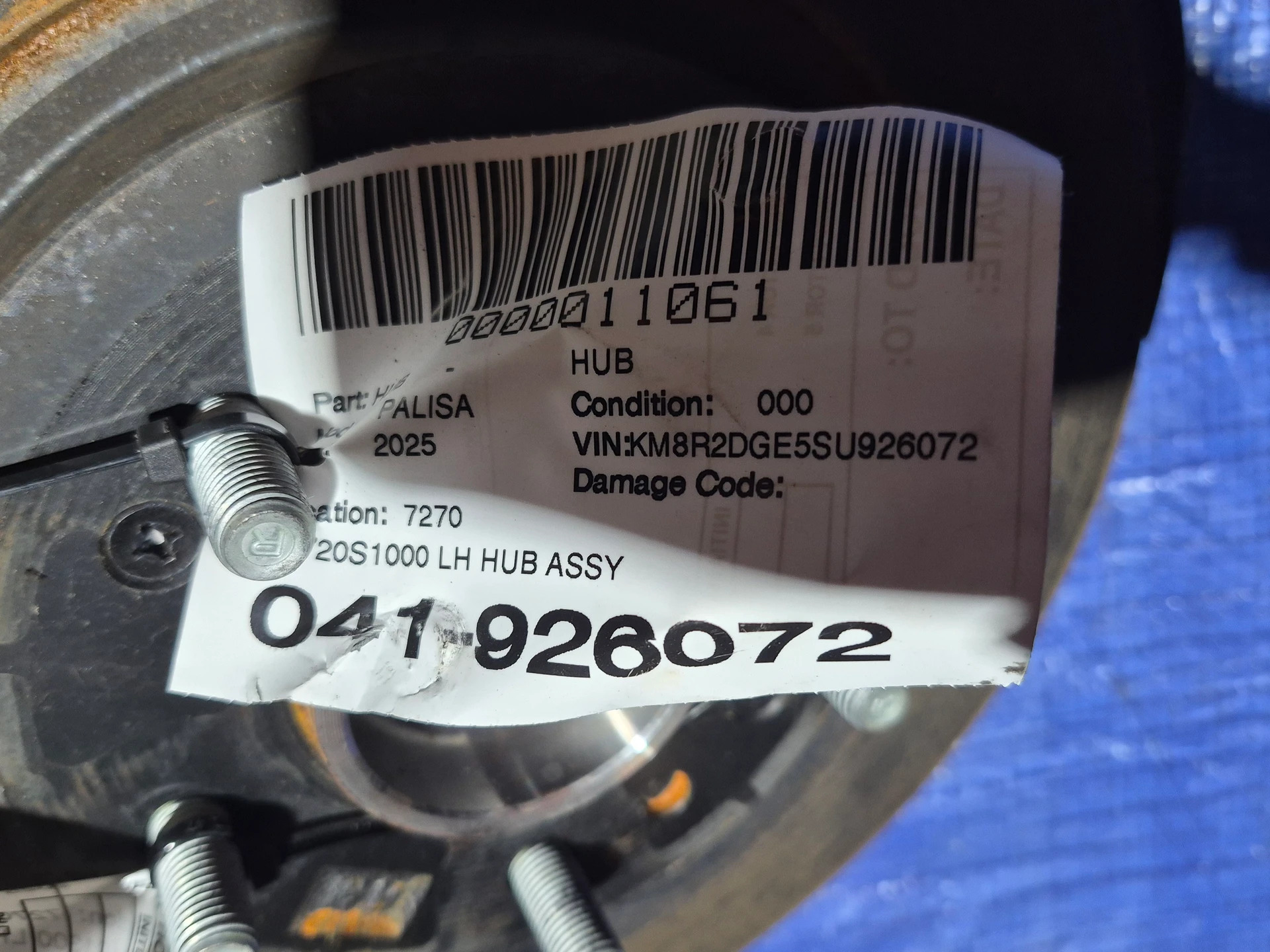 Lh Hub Assy · 2