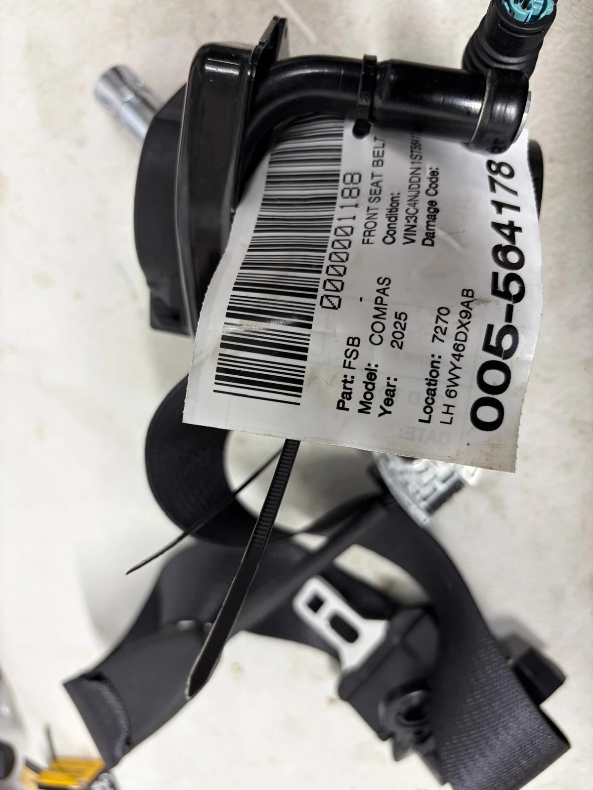 Lh Front Seat Belt · 1