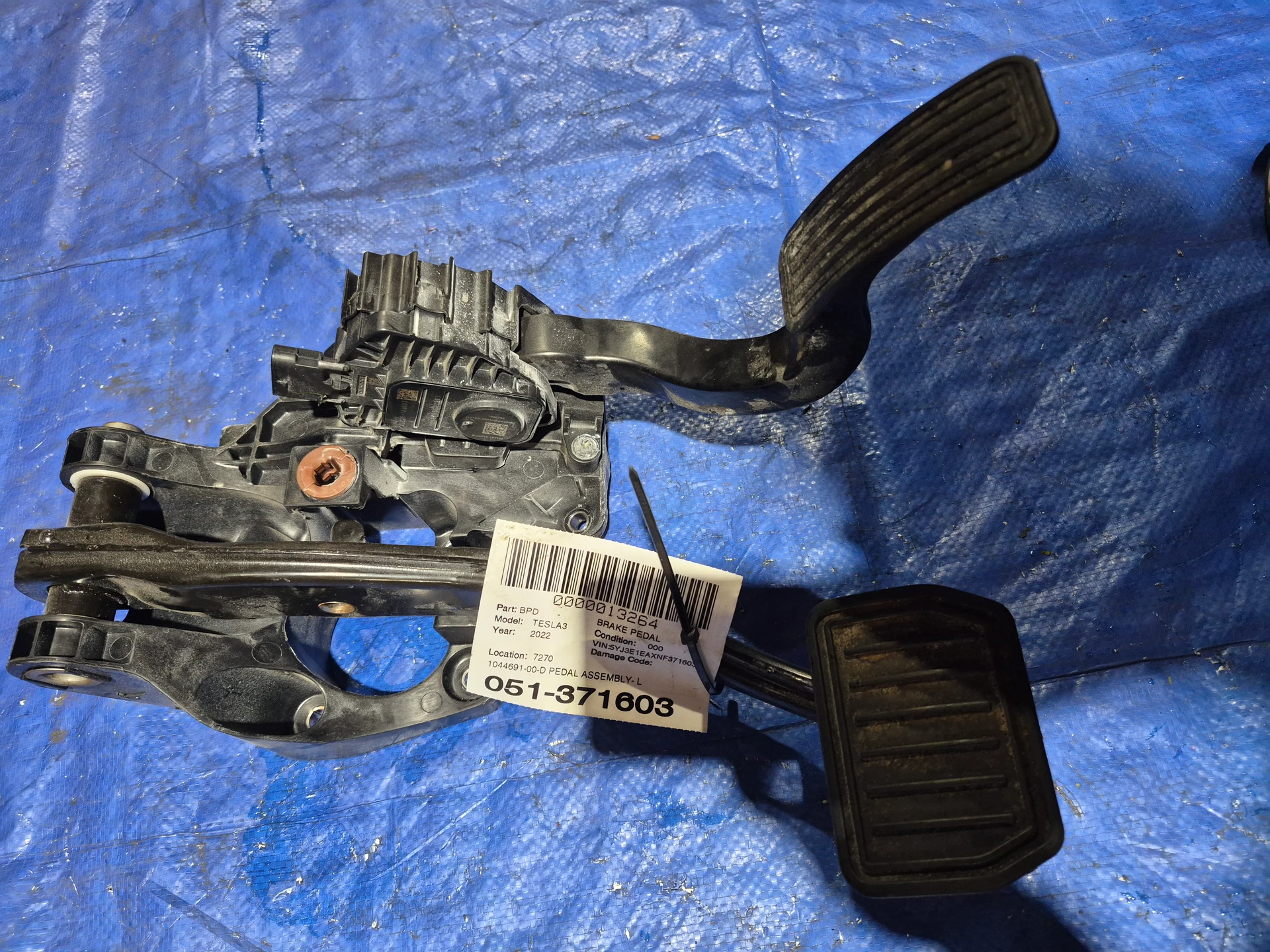 Pedal Assembly- Left Hand Drive- Base · 1