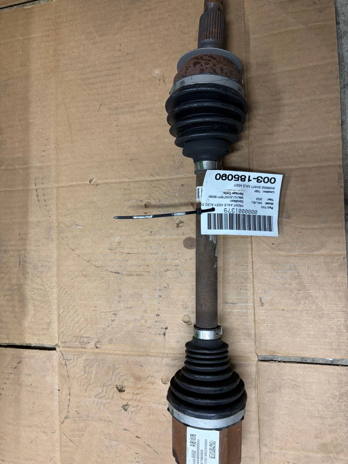 Shaft Axle Assy · 1