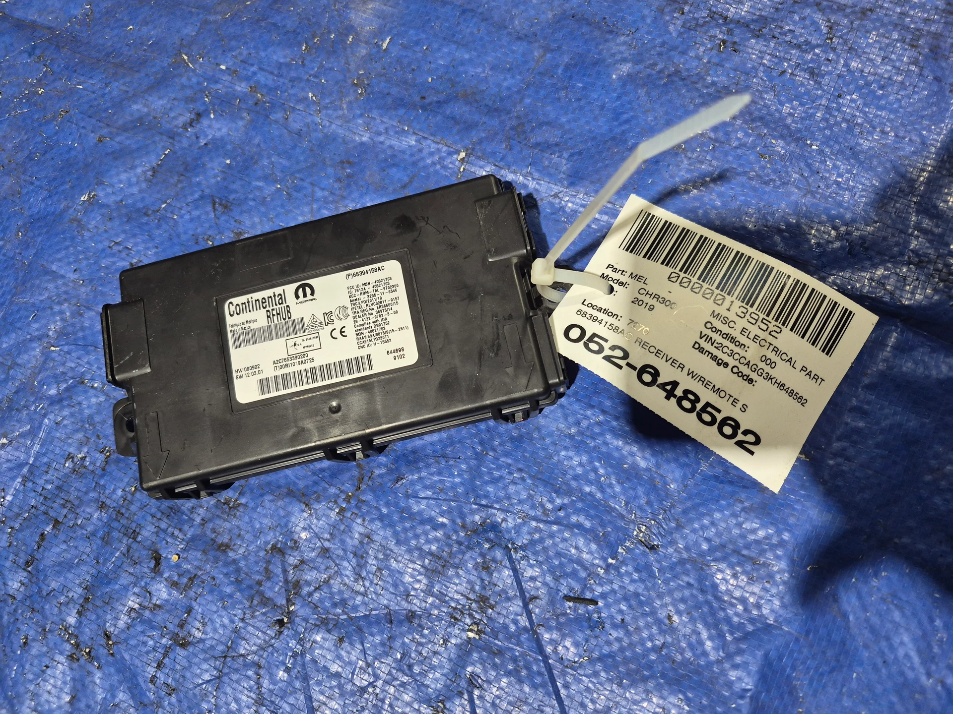 Receiver W/remote Start · 1