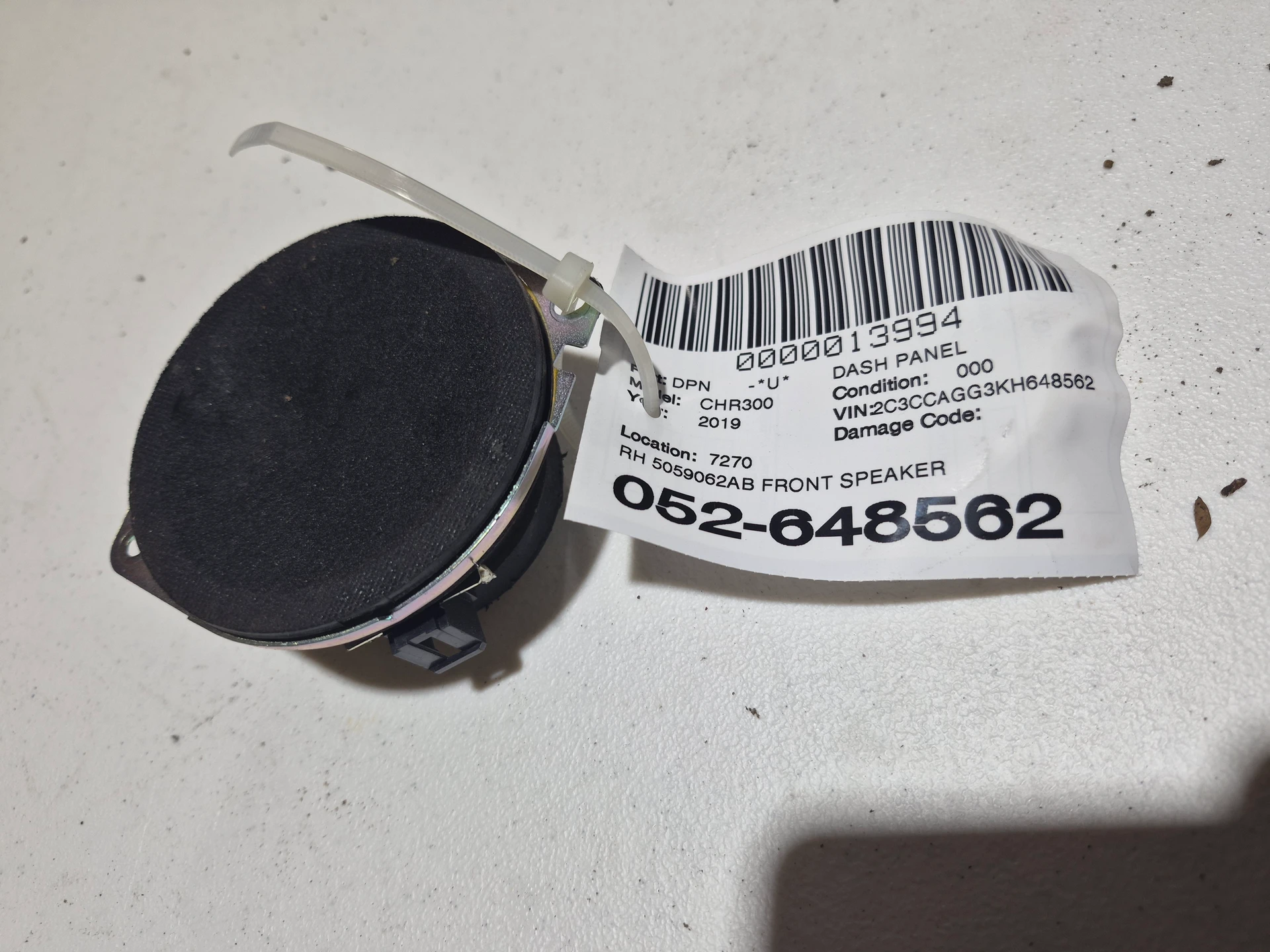 Rh Front Speaker · 1