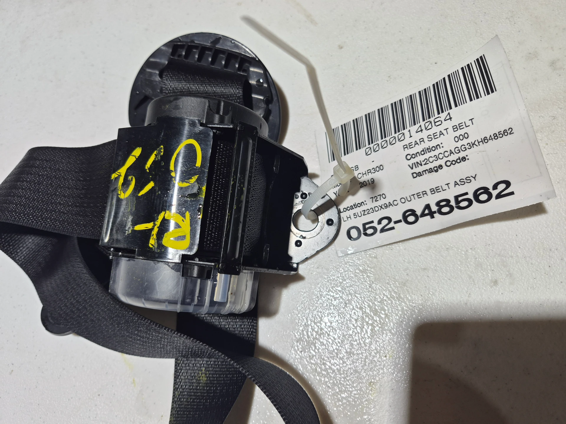 Lh Outer Belt Assy Black · 1