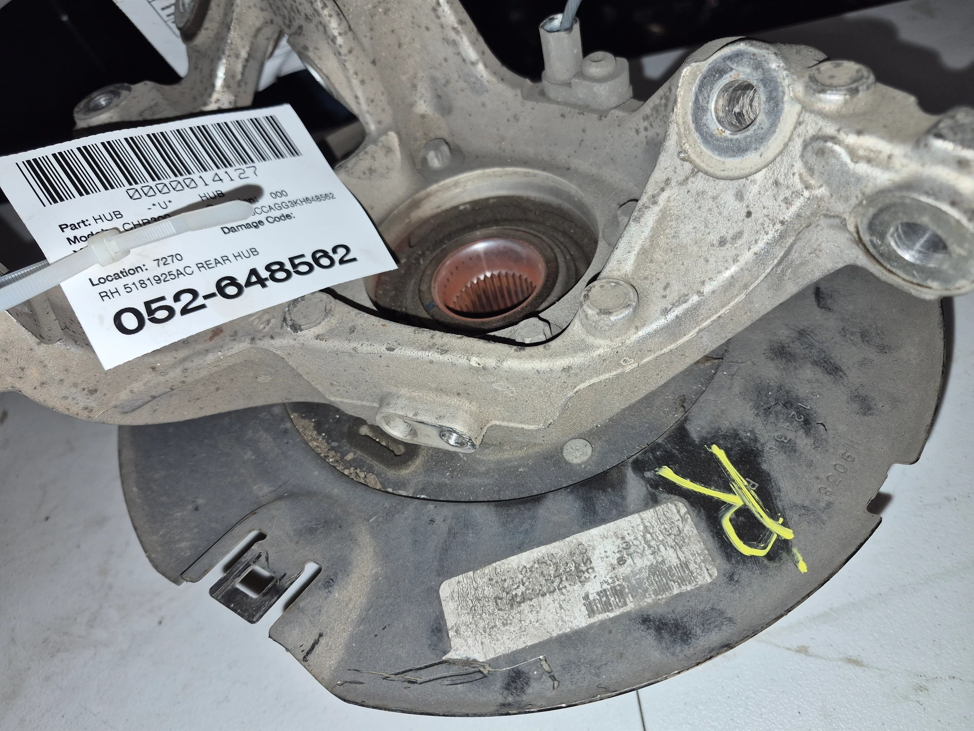 Rh Rear Hub · 1