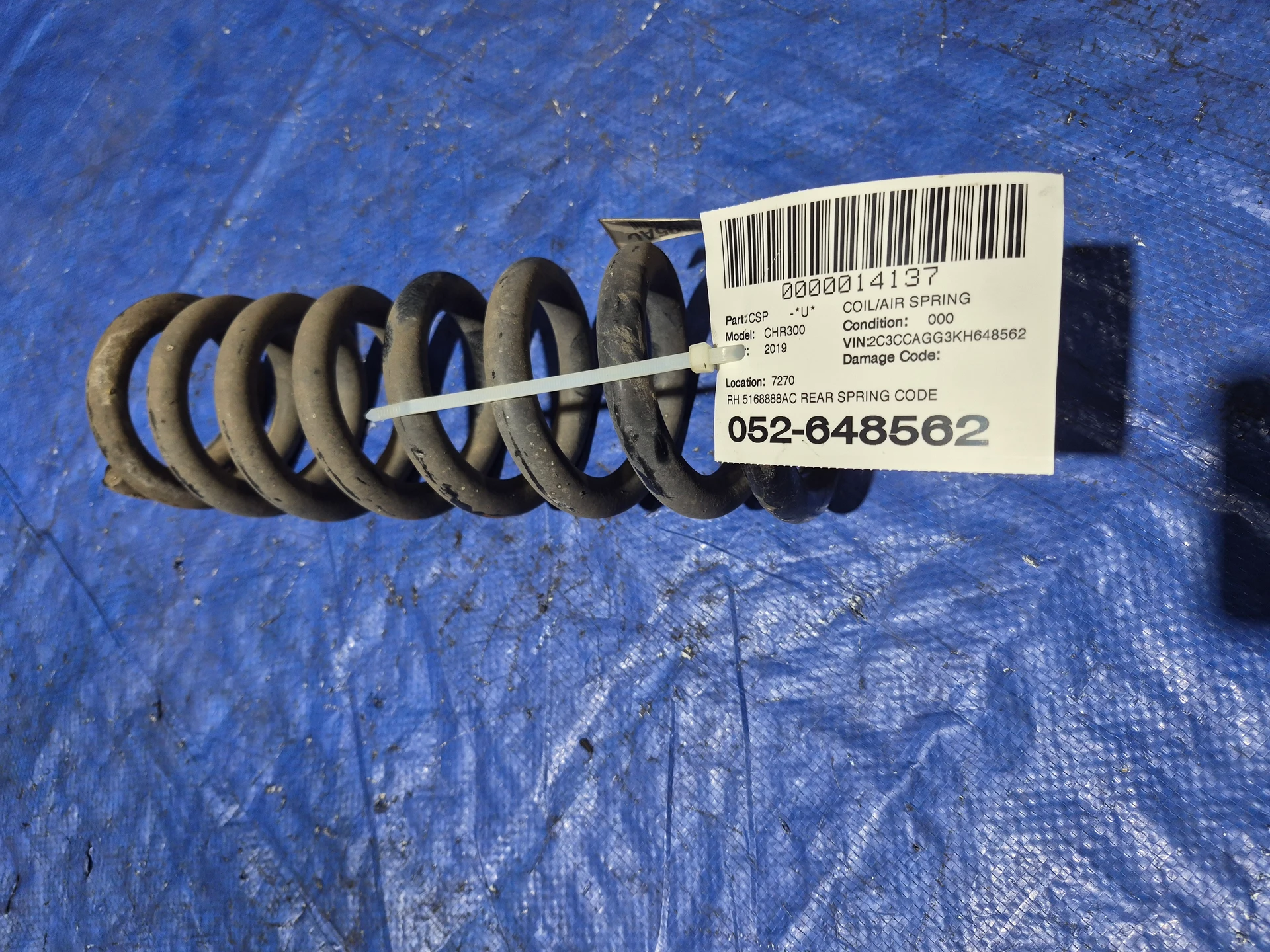 Rh Rear Spring Code Zar · 1