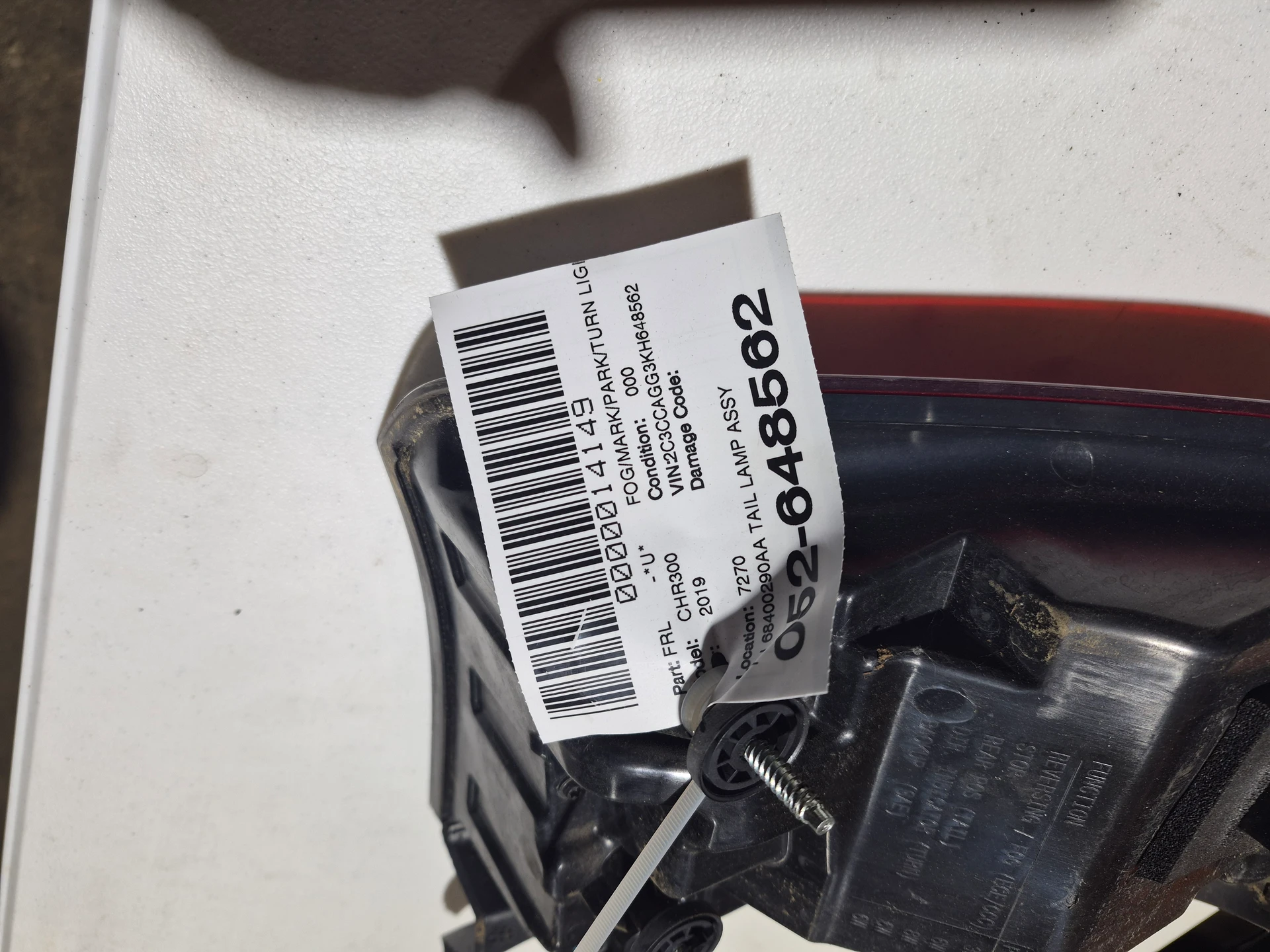 Rh Tail Lamp Assy · 2