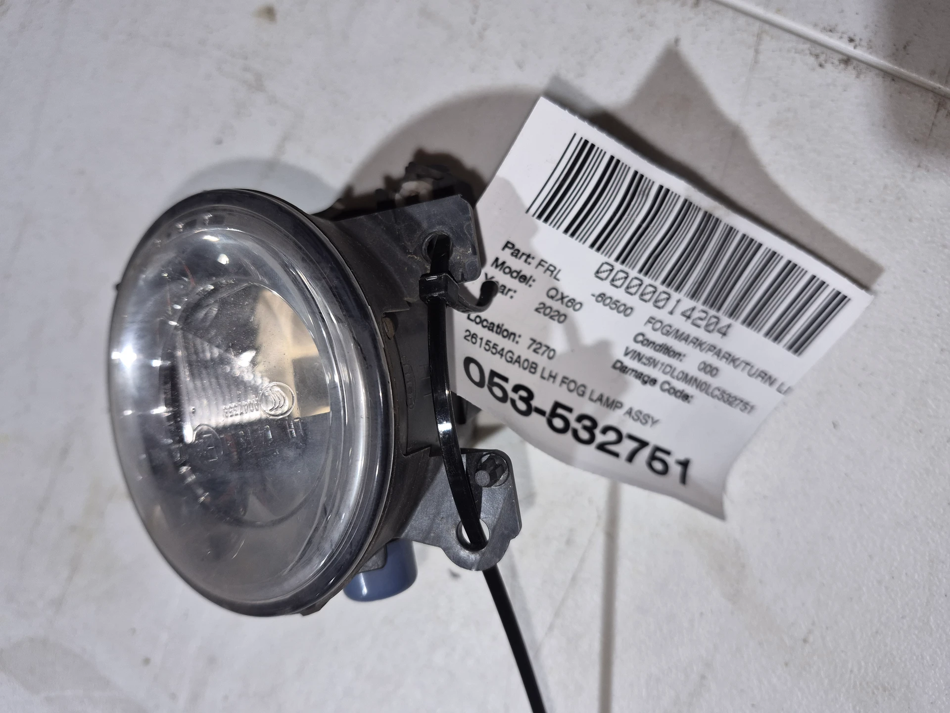 Lh Fog Lamp Assy · 1