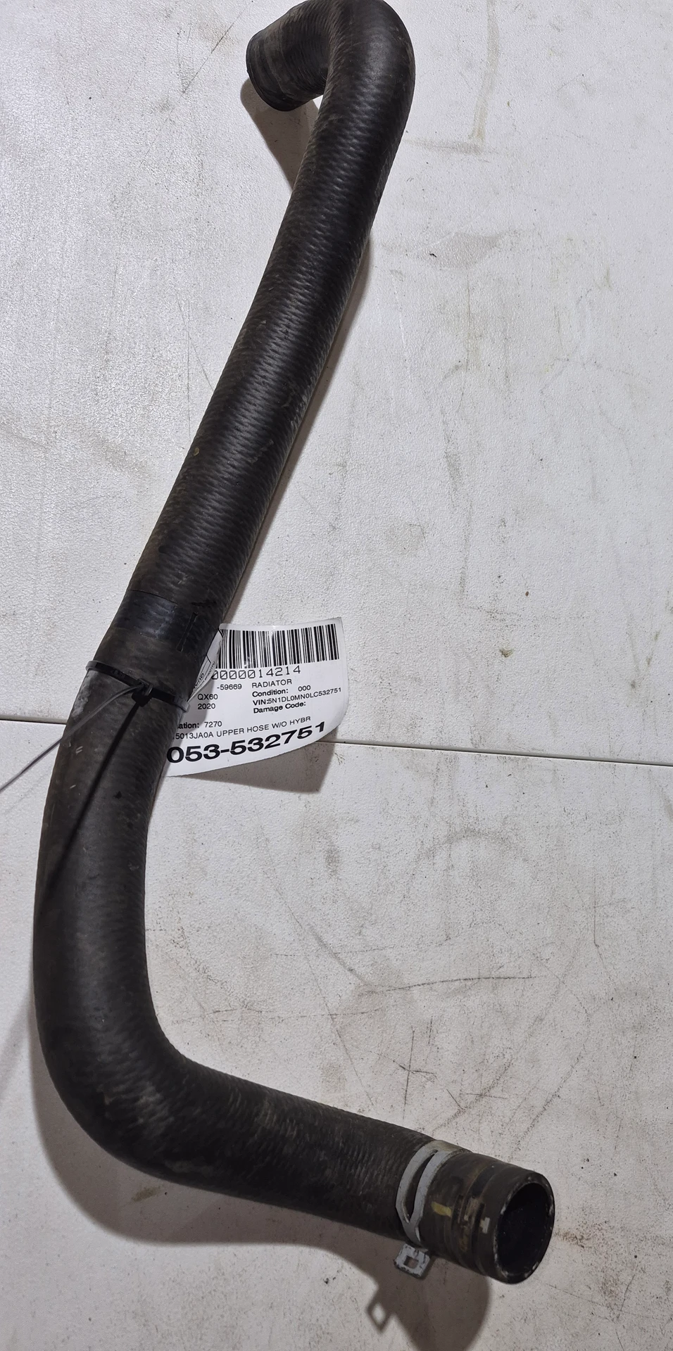 Upper Hose w/o Hybrid · 1