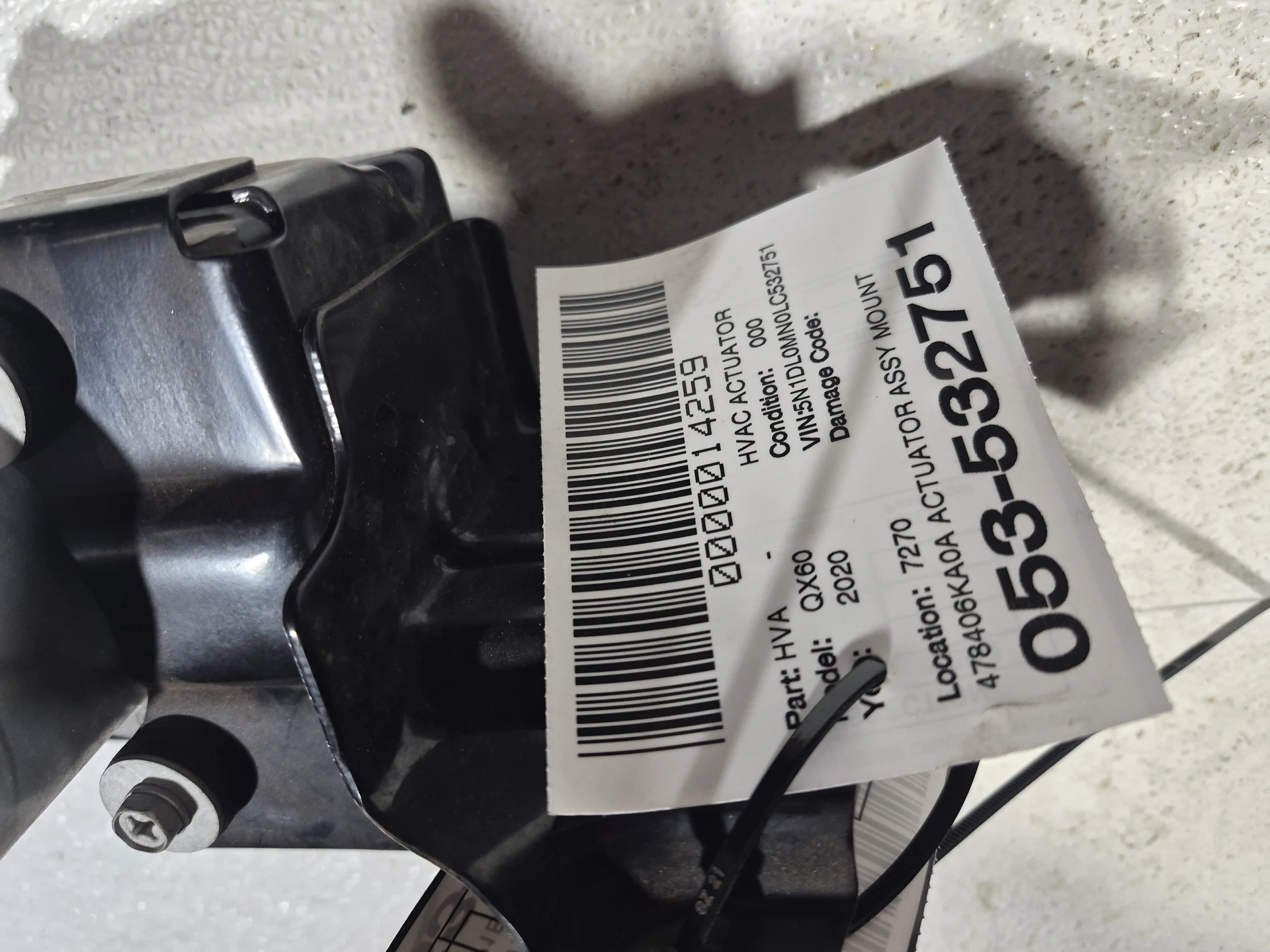 Actuator Assy Mount Bracket w/o Hybrid w/o Pre-crash · 2