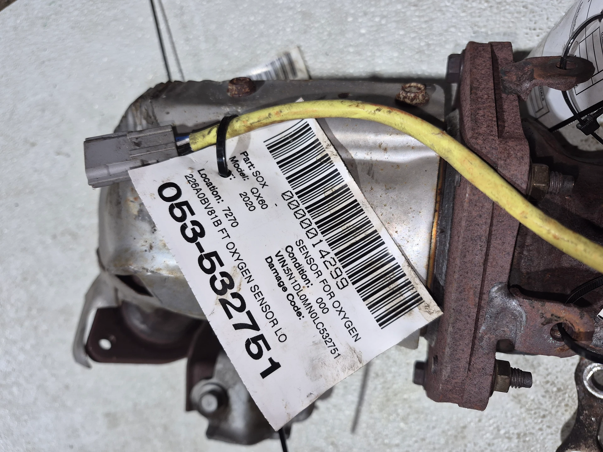 Ft Oxygen Sensor Lower All · 2