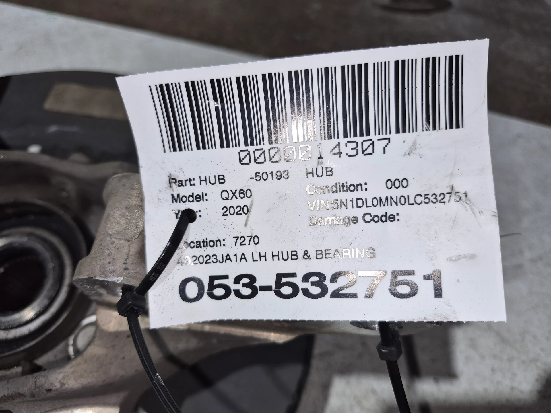 Lh Hub & Bearing · 2