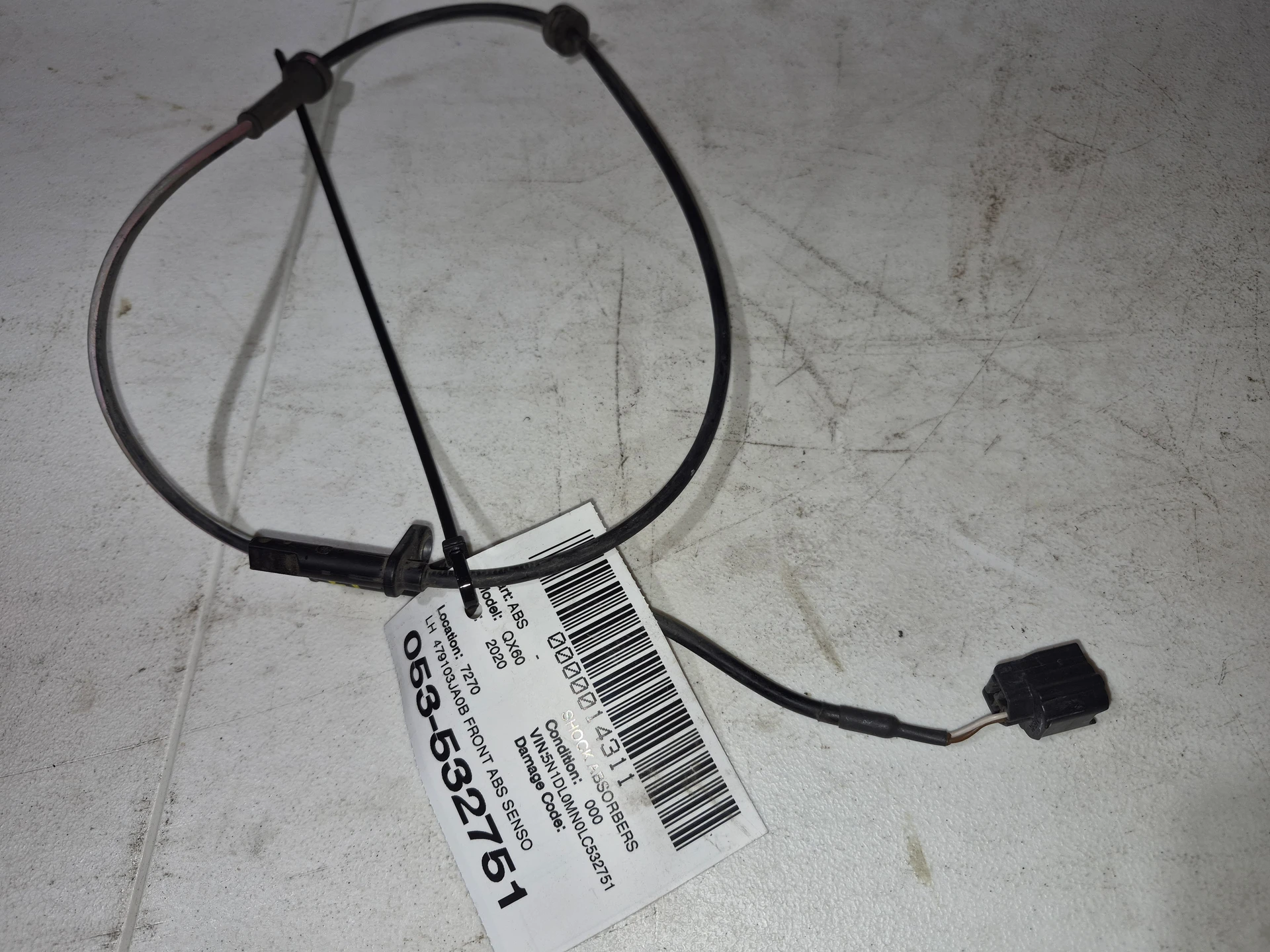 Lh Front Abs Sensor · 1