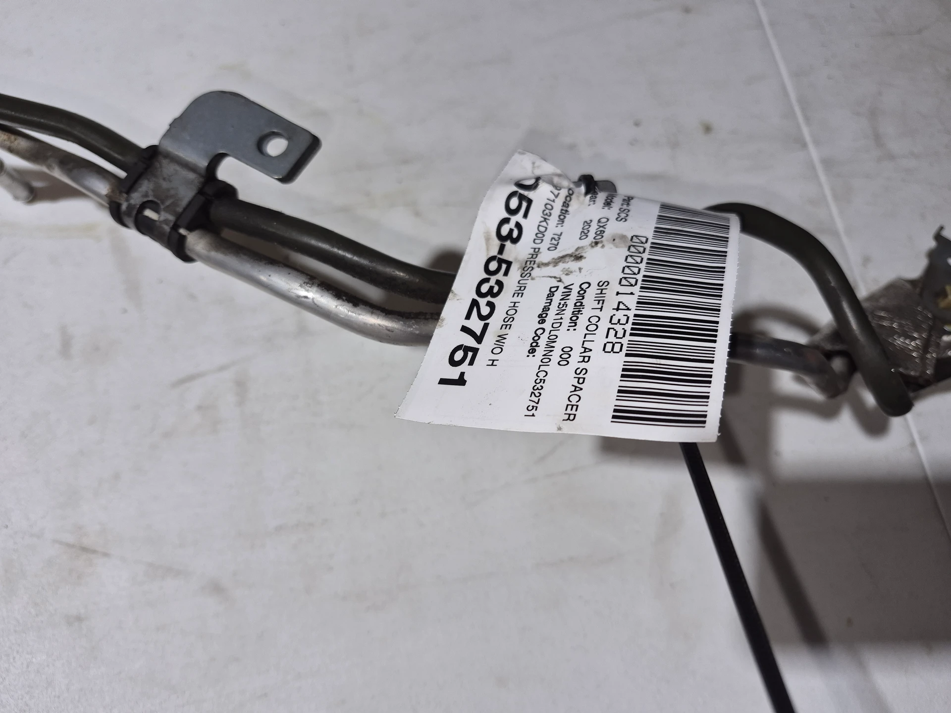 Pressure Hose w/o Hybrid Fwd · 2