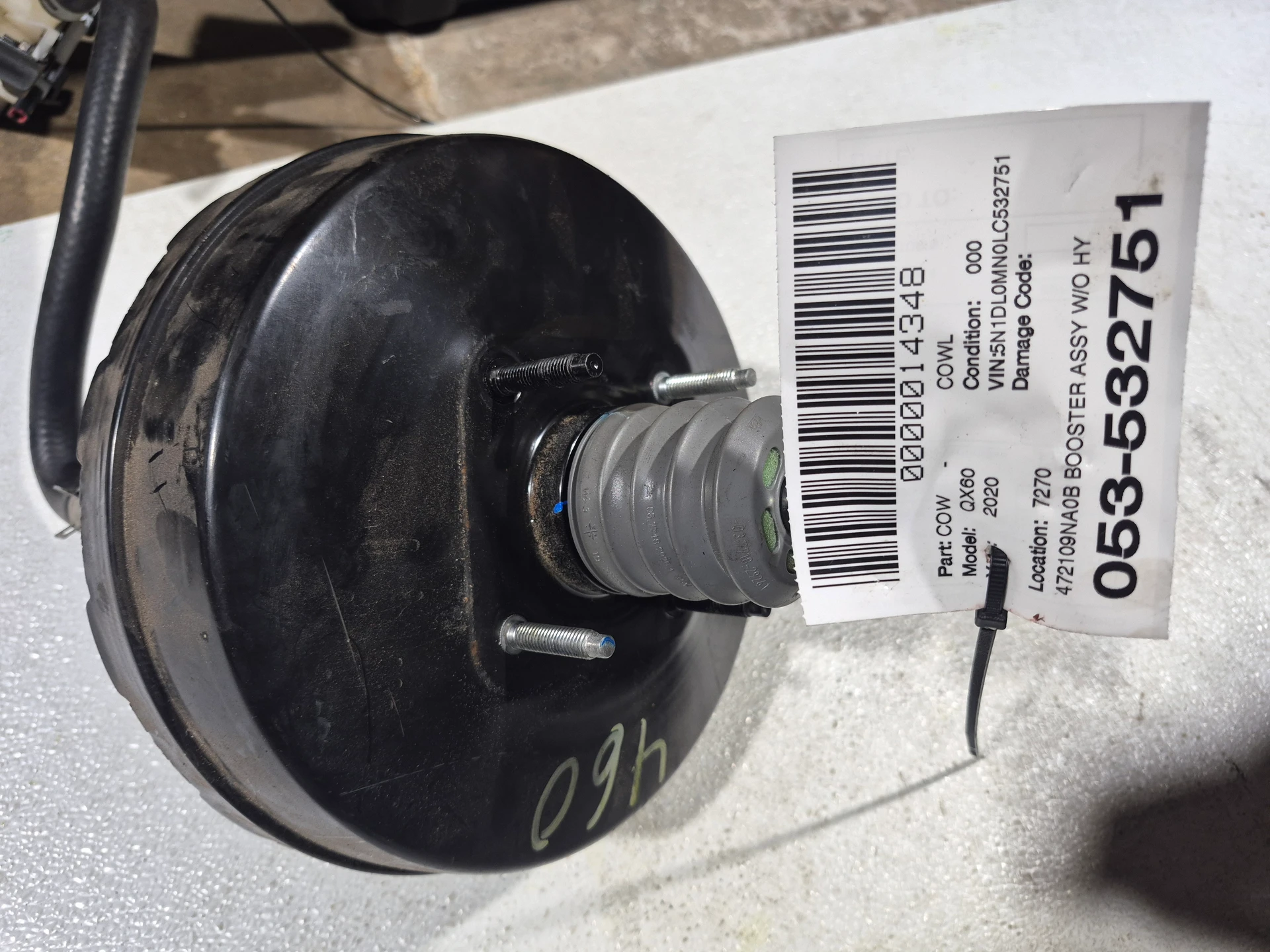 Booster Assy w/o Hybrid · 1
