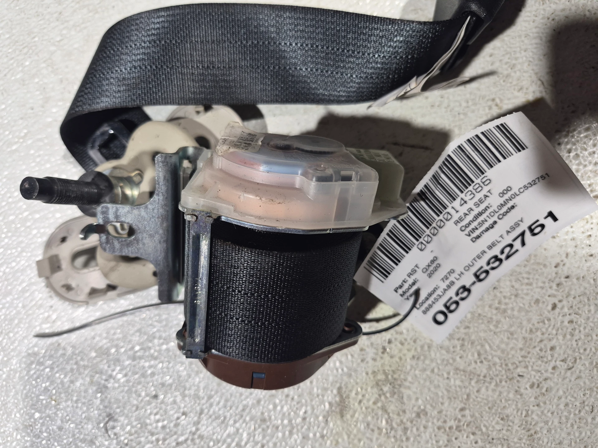 Lh Outer Belt Assy Graphite · 1