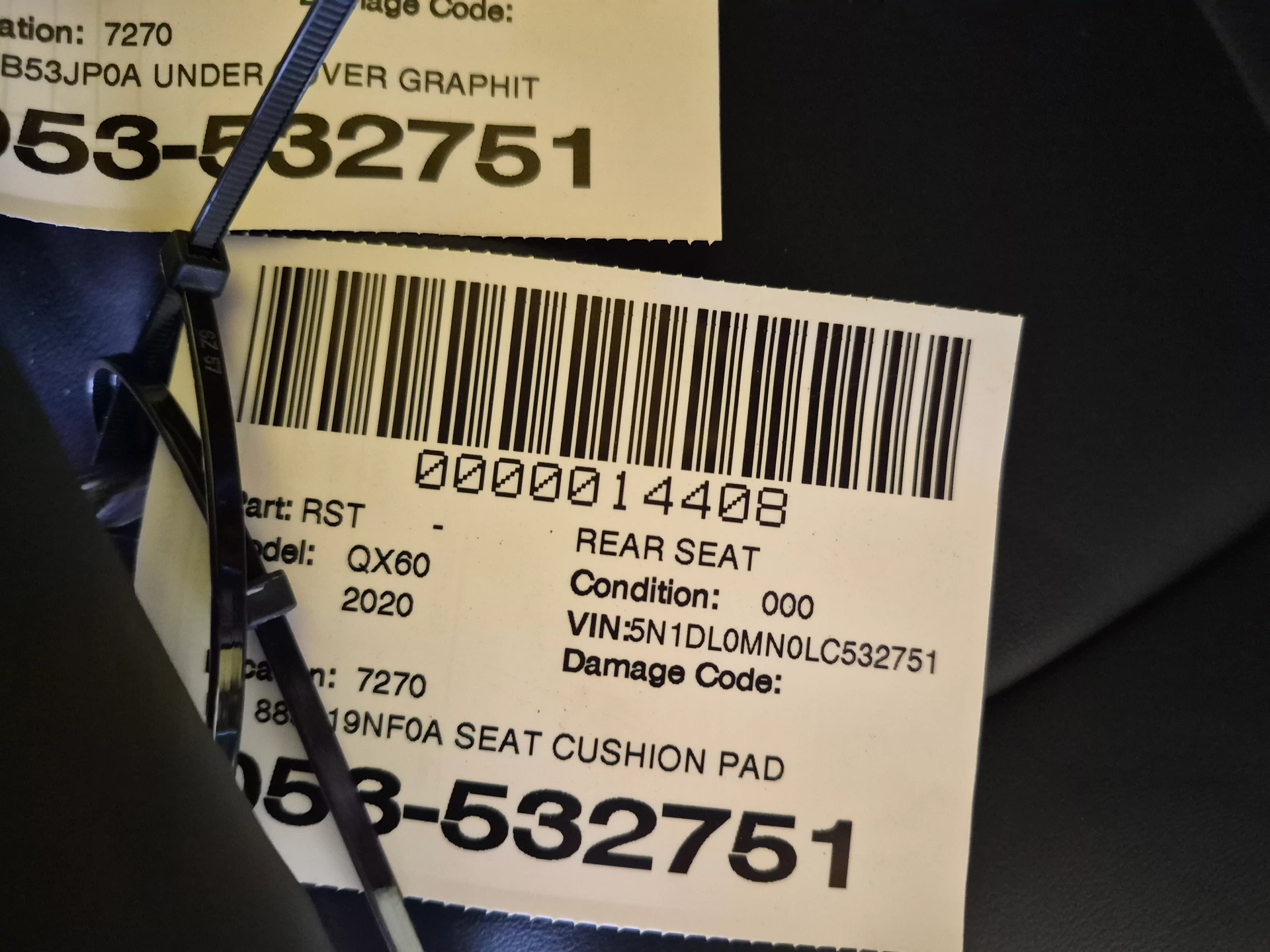 Lh Seat Cushion Pad · 2