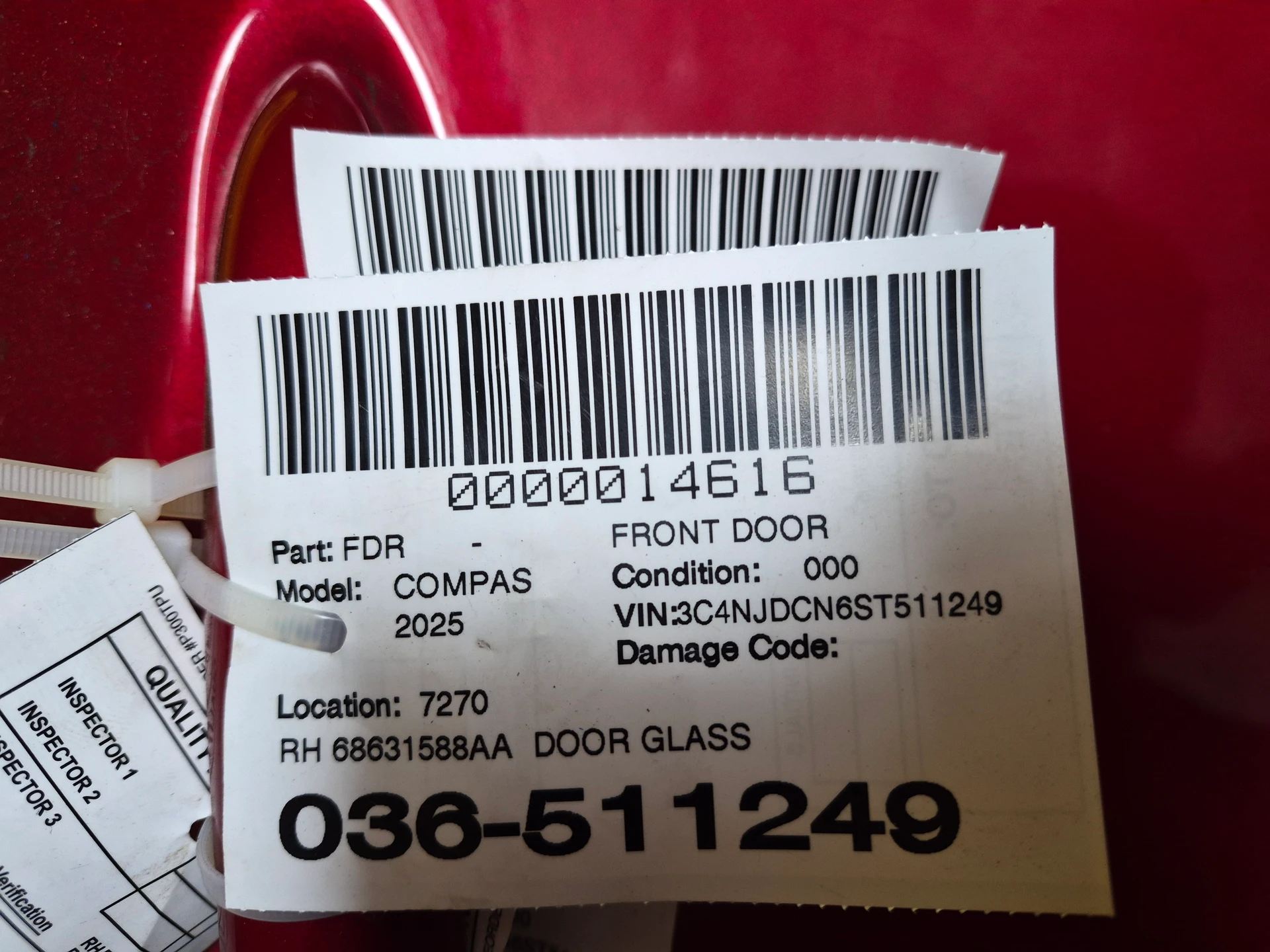 Rh Door Glass · 2
