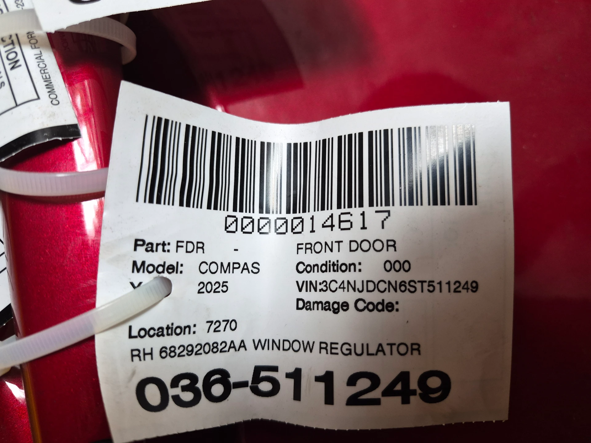 Rh Window Regulator · 2