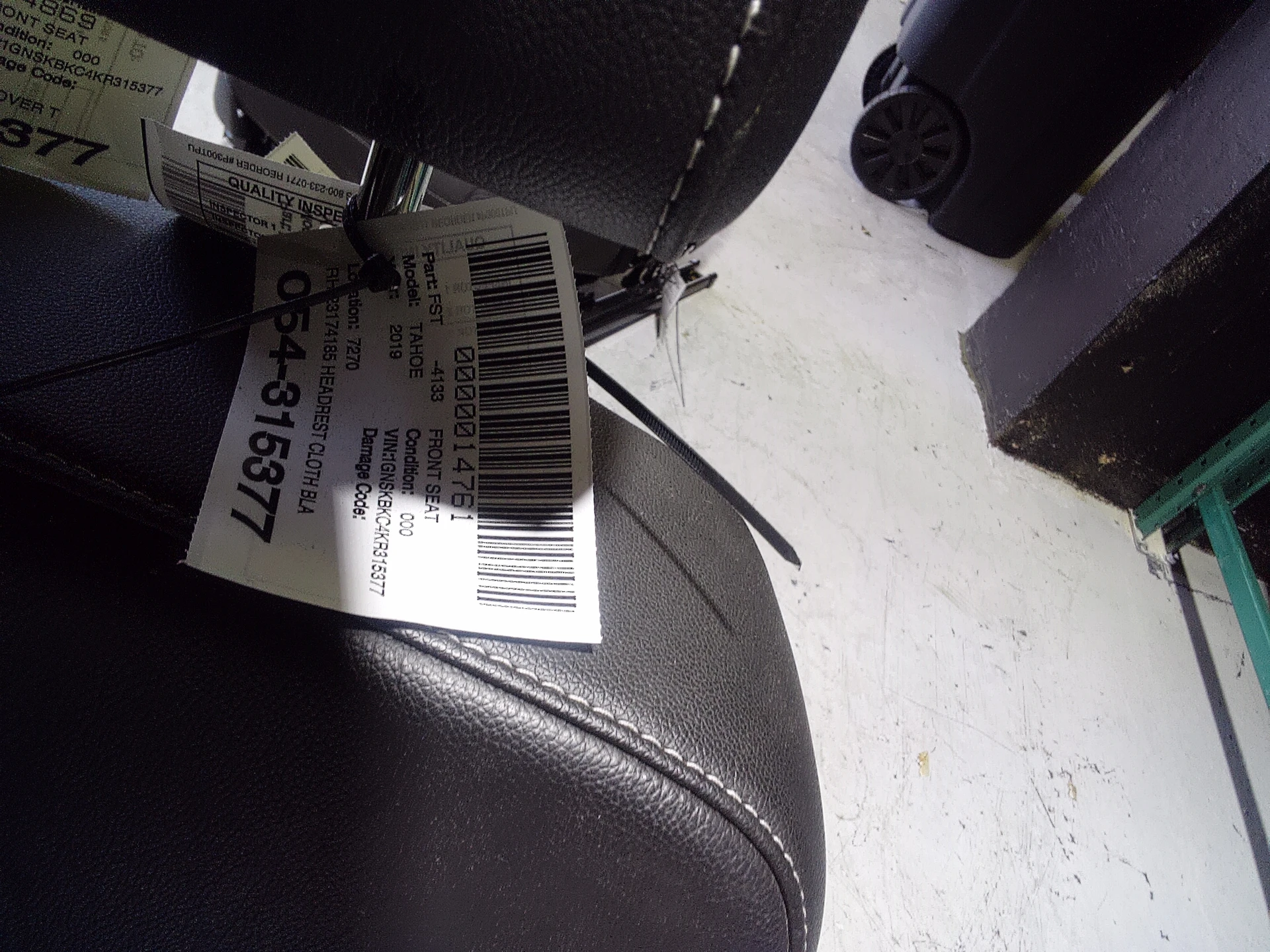 Rh Headrest Cloth Black · 2