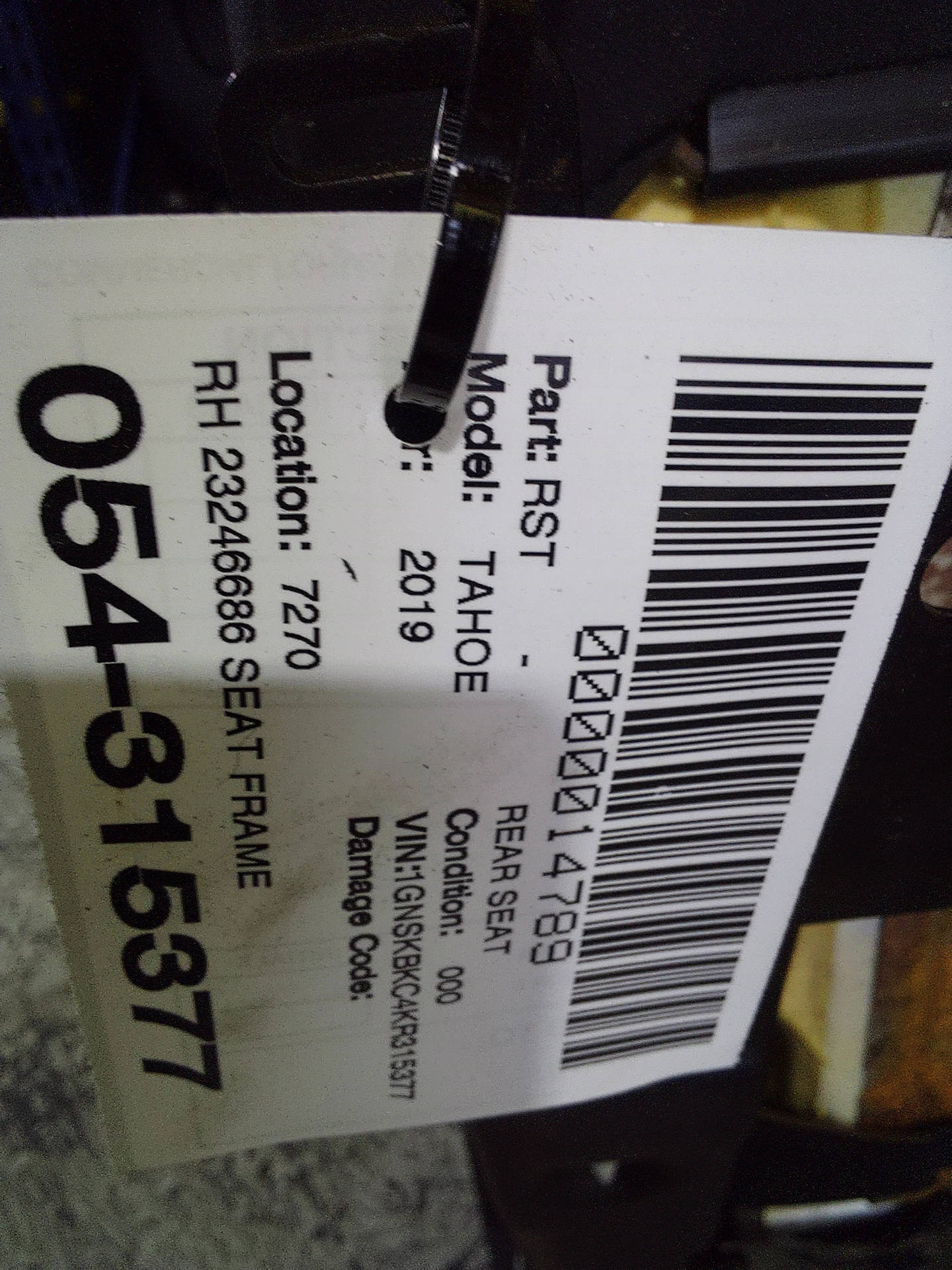 Rh Seat Frame · 2