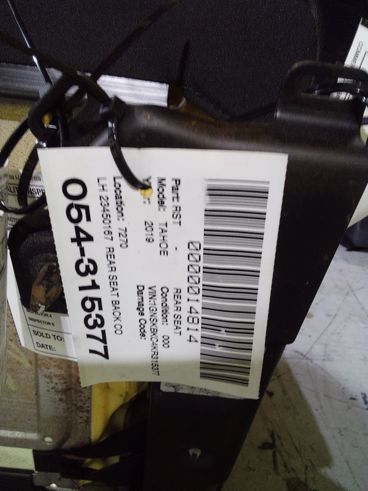 Lh Rear Seat Back Cover · 2
