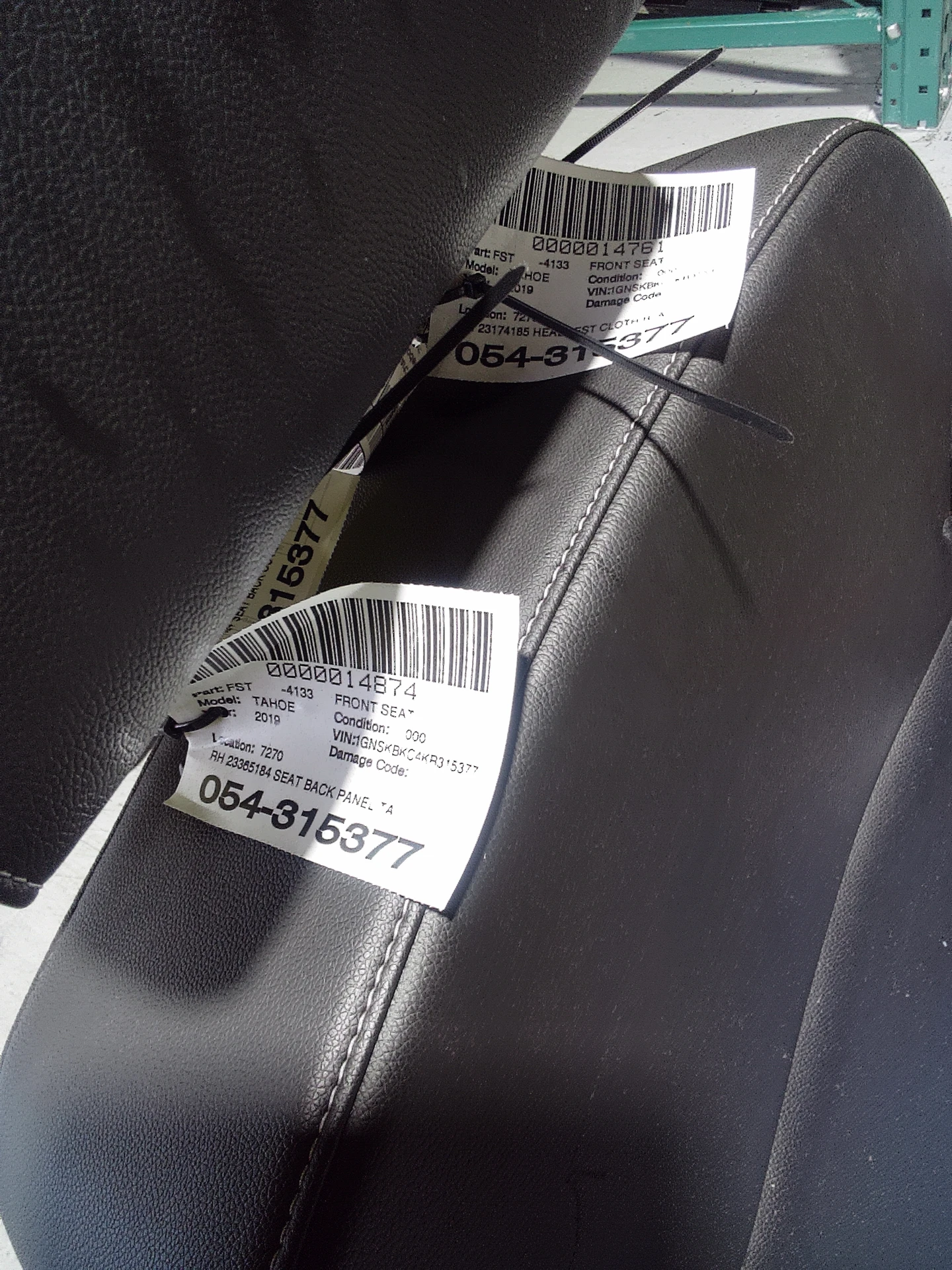 Rh Seat Back Panel · 2