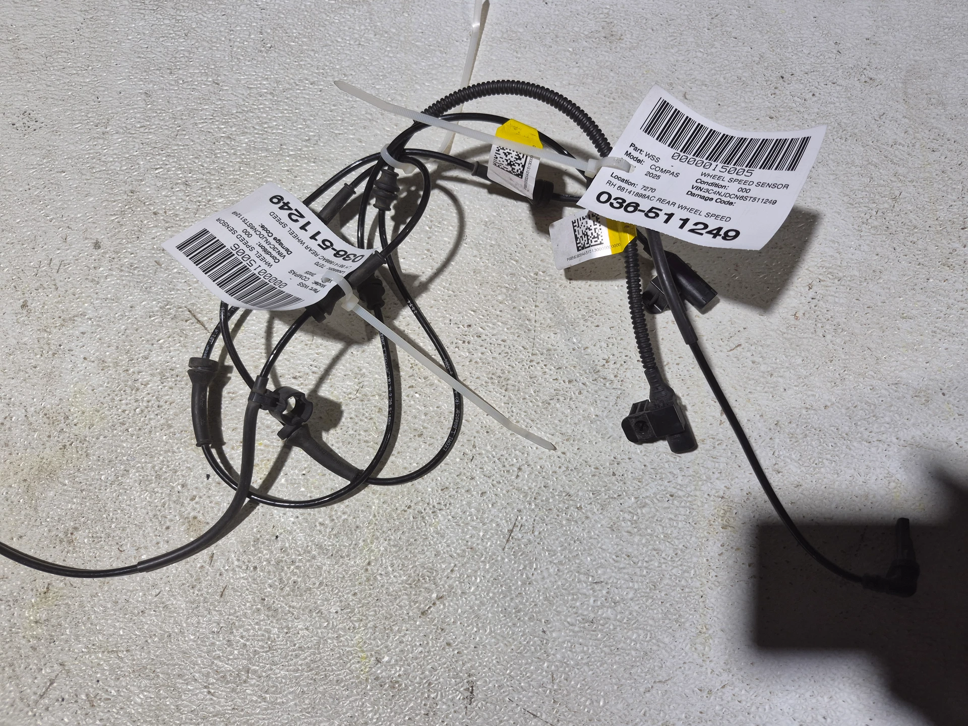 Rh Rear Wheel Speed Sensor · 1