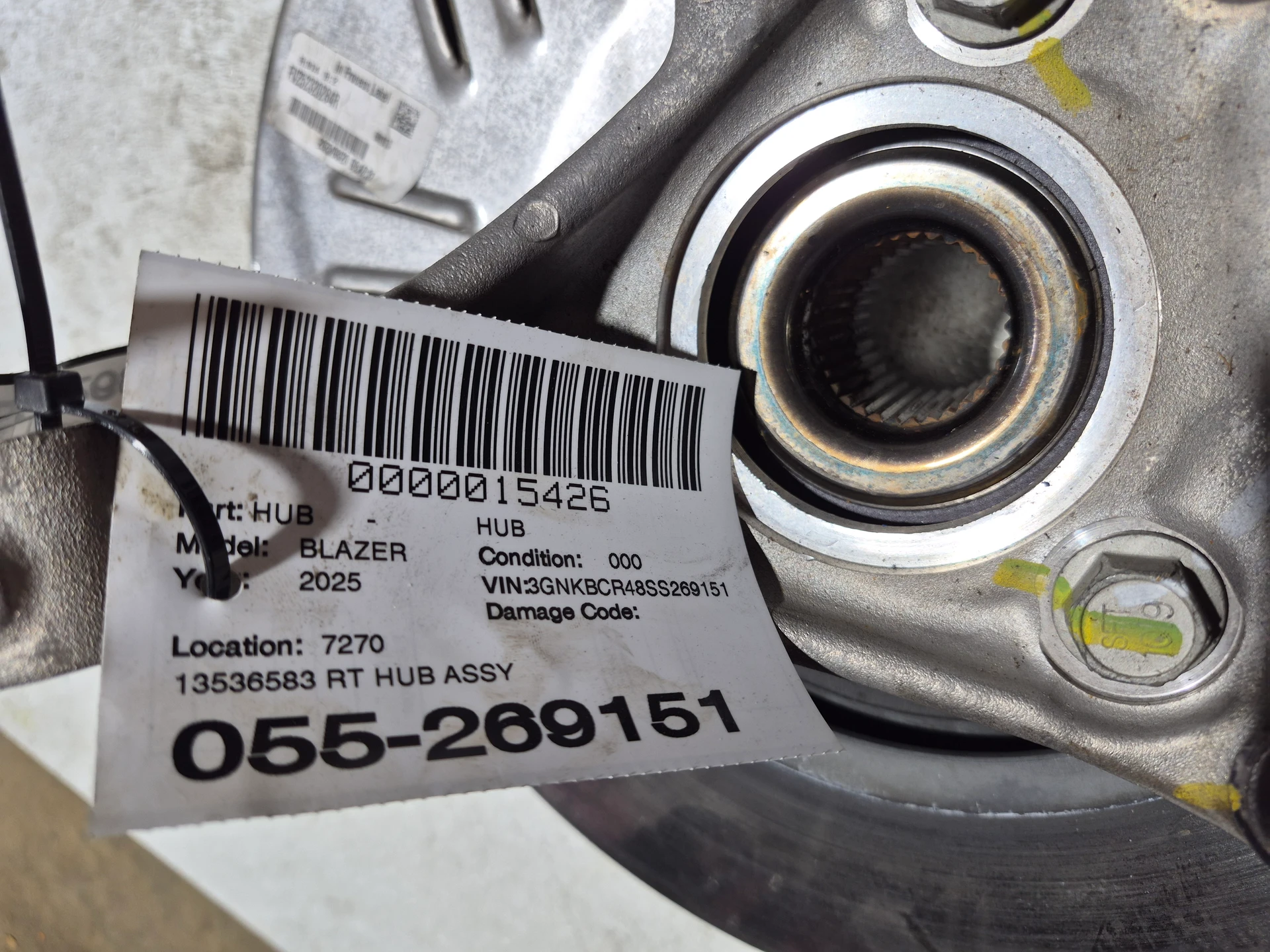 Front Rt Hub Assy · 2