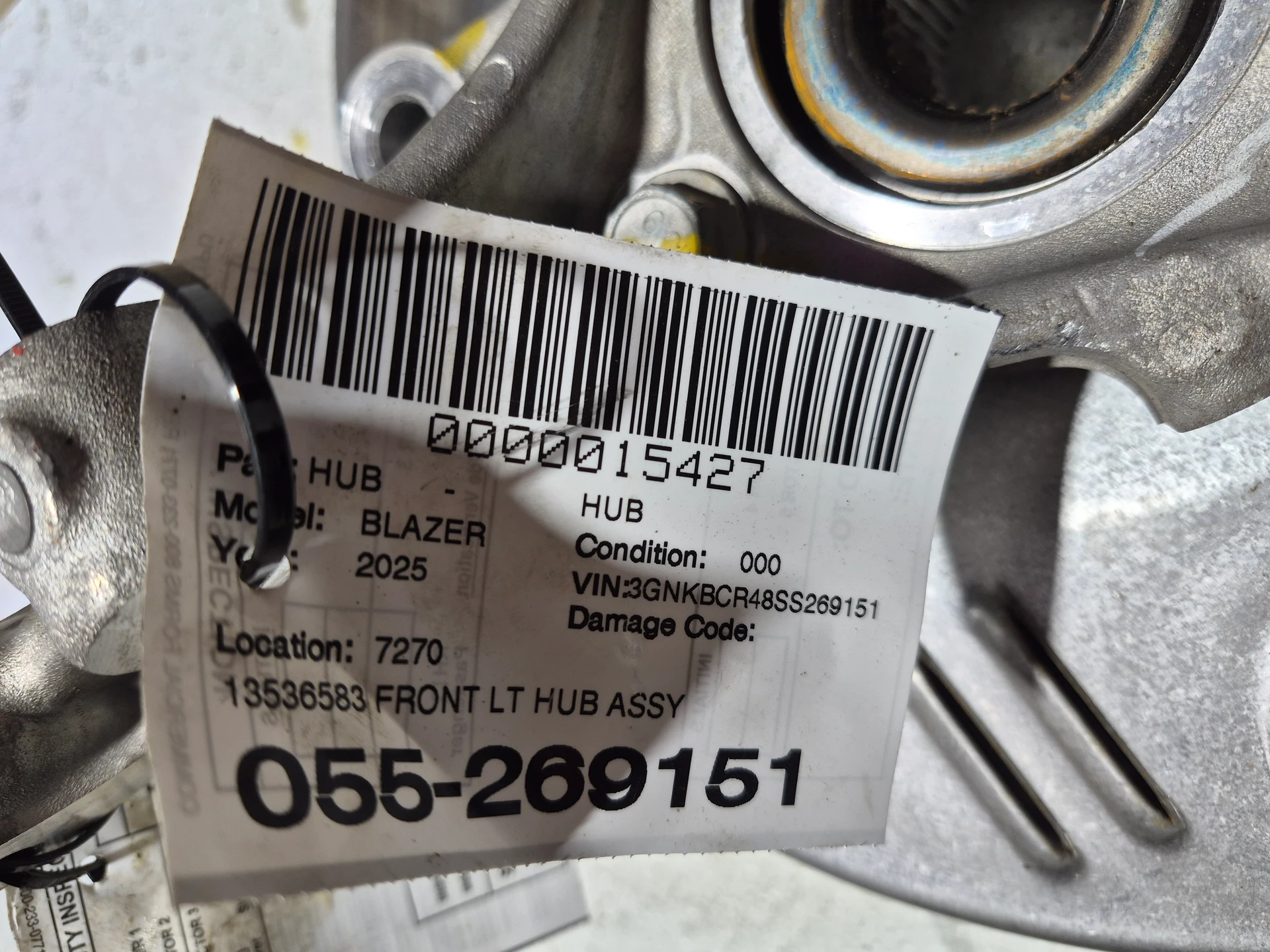 Front Lt Hub Assy · 2