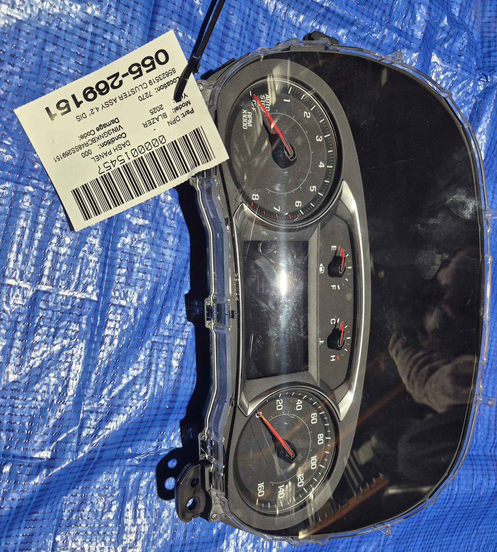 Cluster Assy 4.2" Display Labeled: 84791777 · 1