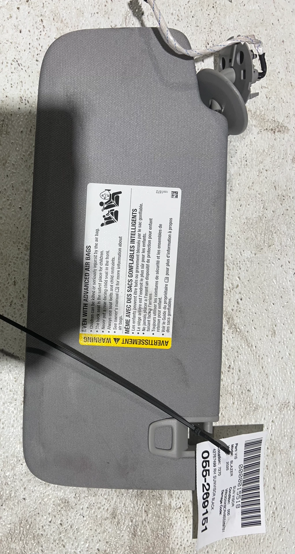 Rh Sunvisor Black · 1
