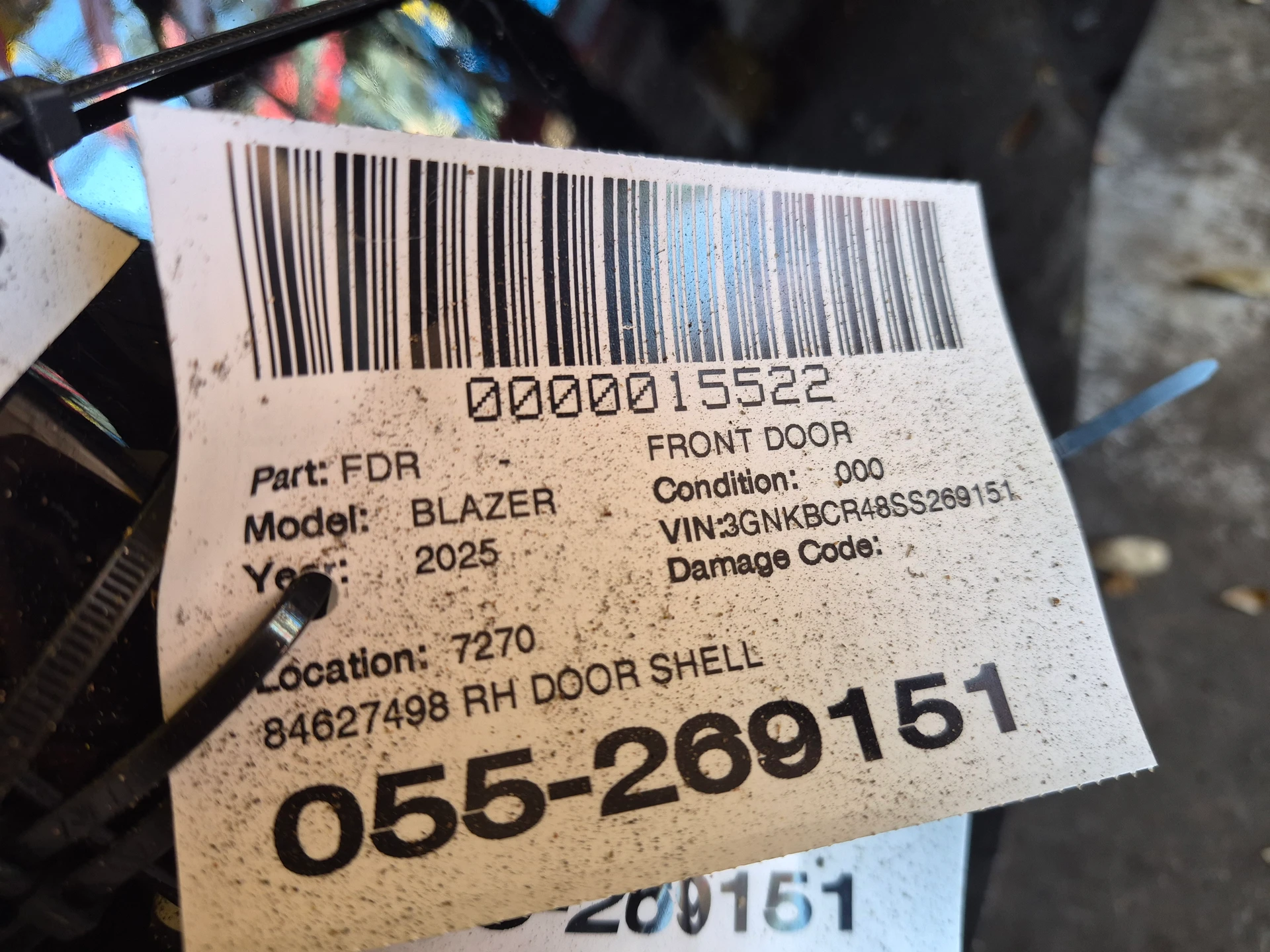 Rh Door Shell · 2