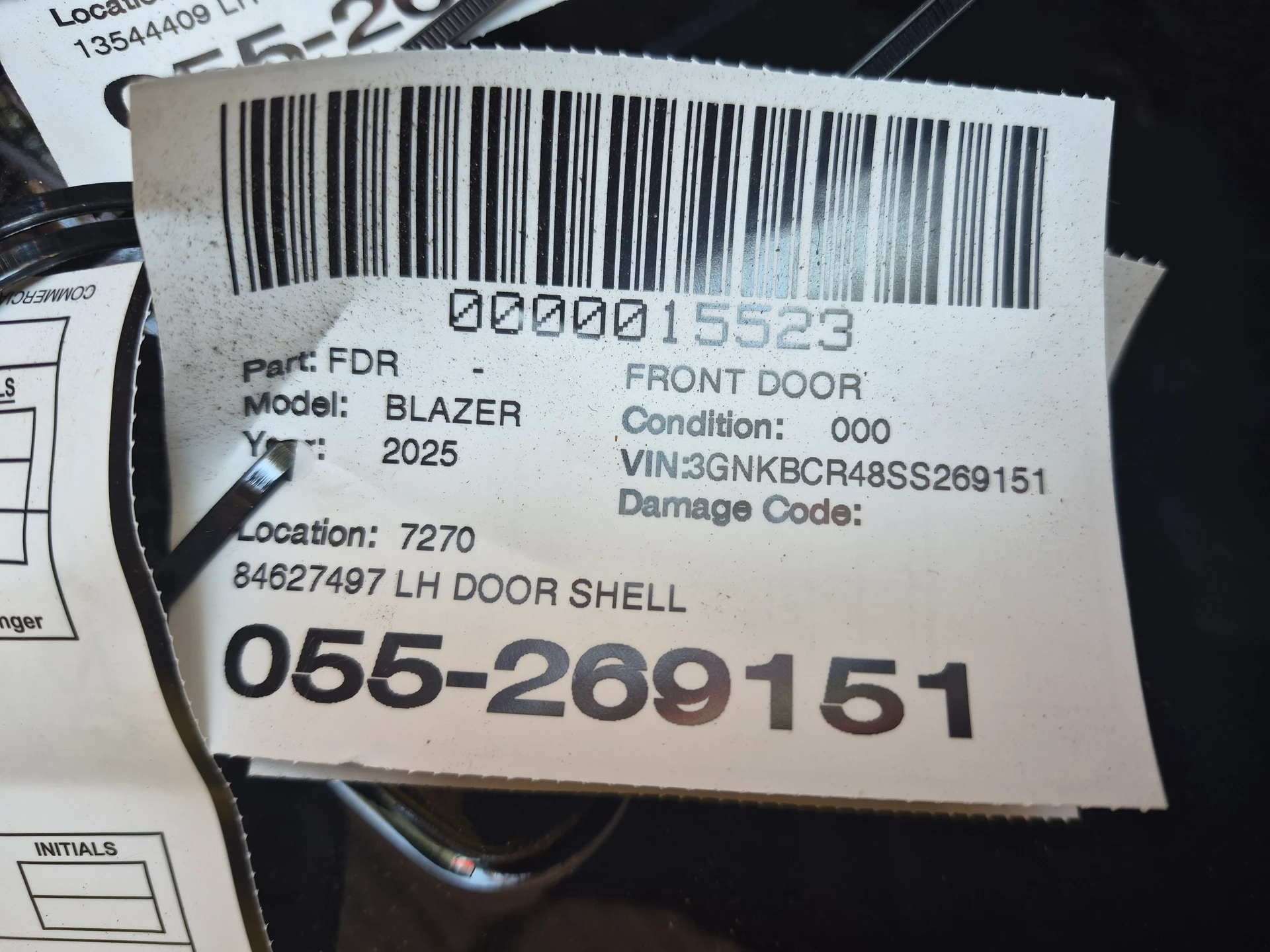 Lh Door Shell · 2