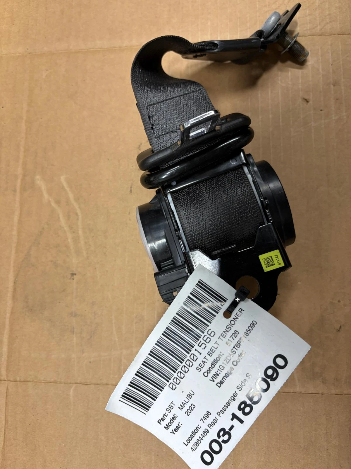 Rear Passenger Side Seat Belt · 1