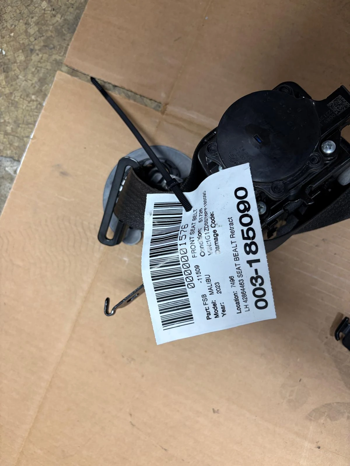 Lh Seat Belt Retractor · 1
