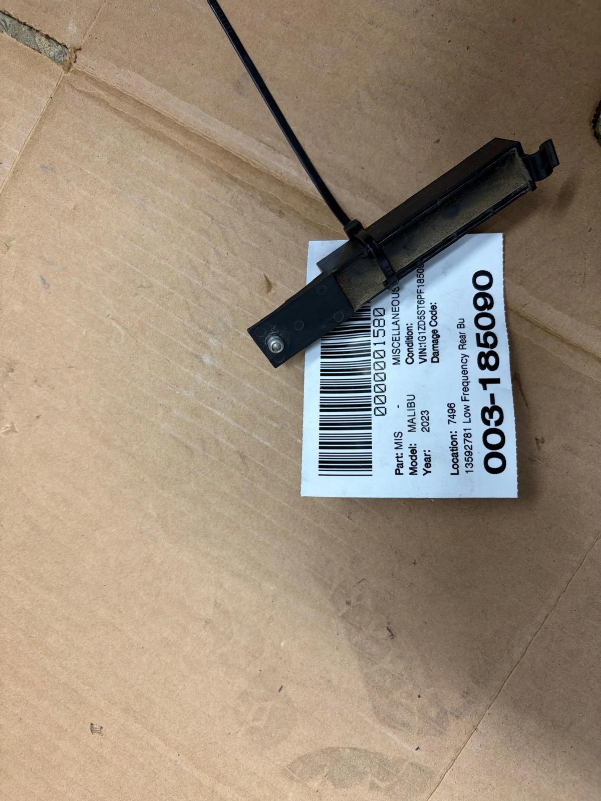 Low Frequency Rear Bumper Antenna · 1