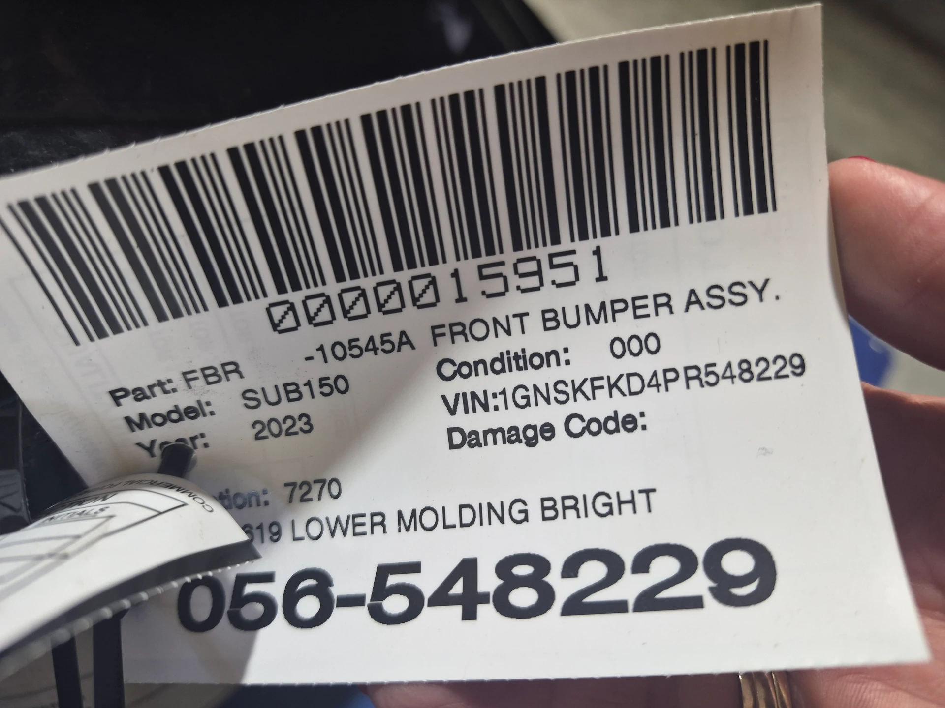 Lower Molding Bright Chrome · 3