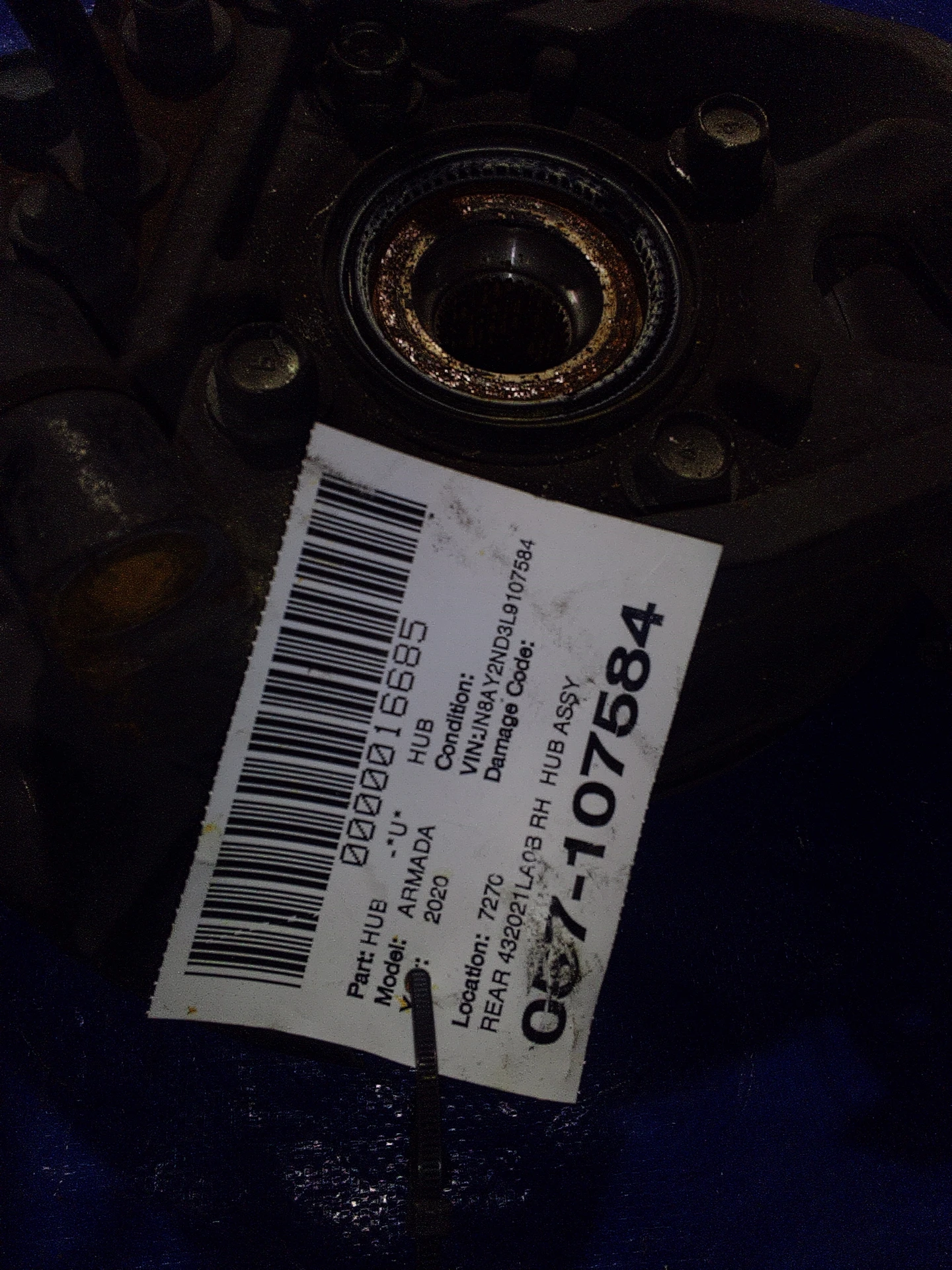 Rear Rh Hub Assy · 2