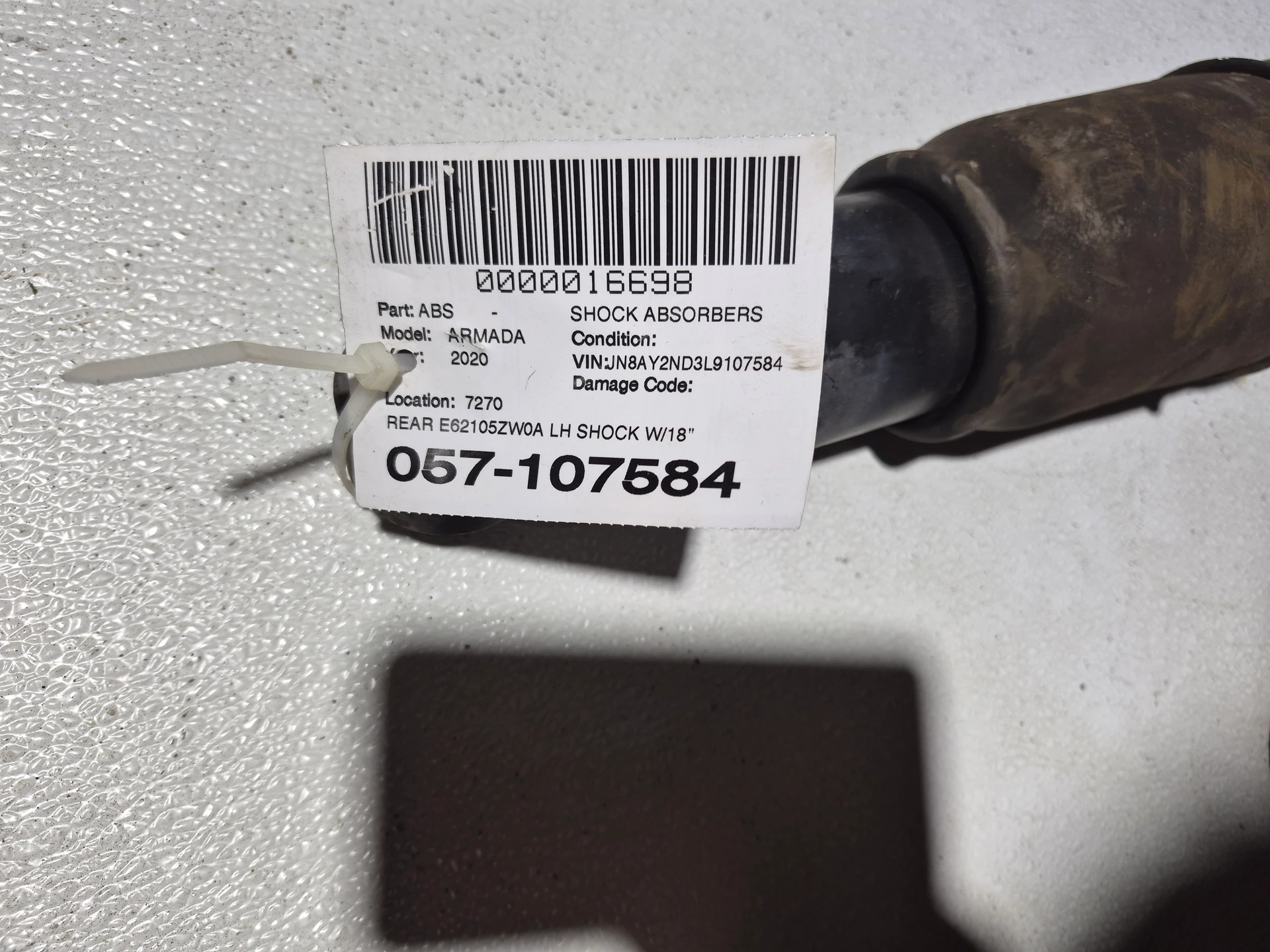 Rear Lh Shock W/18' Wheels · 1