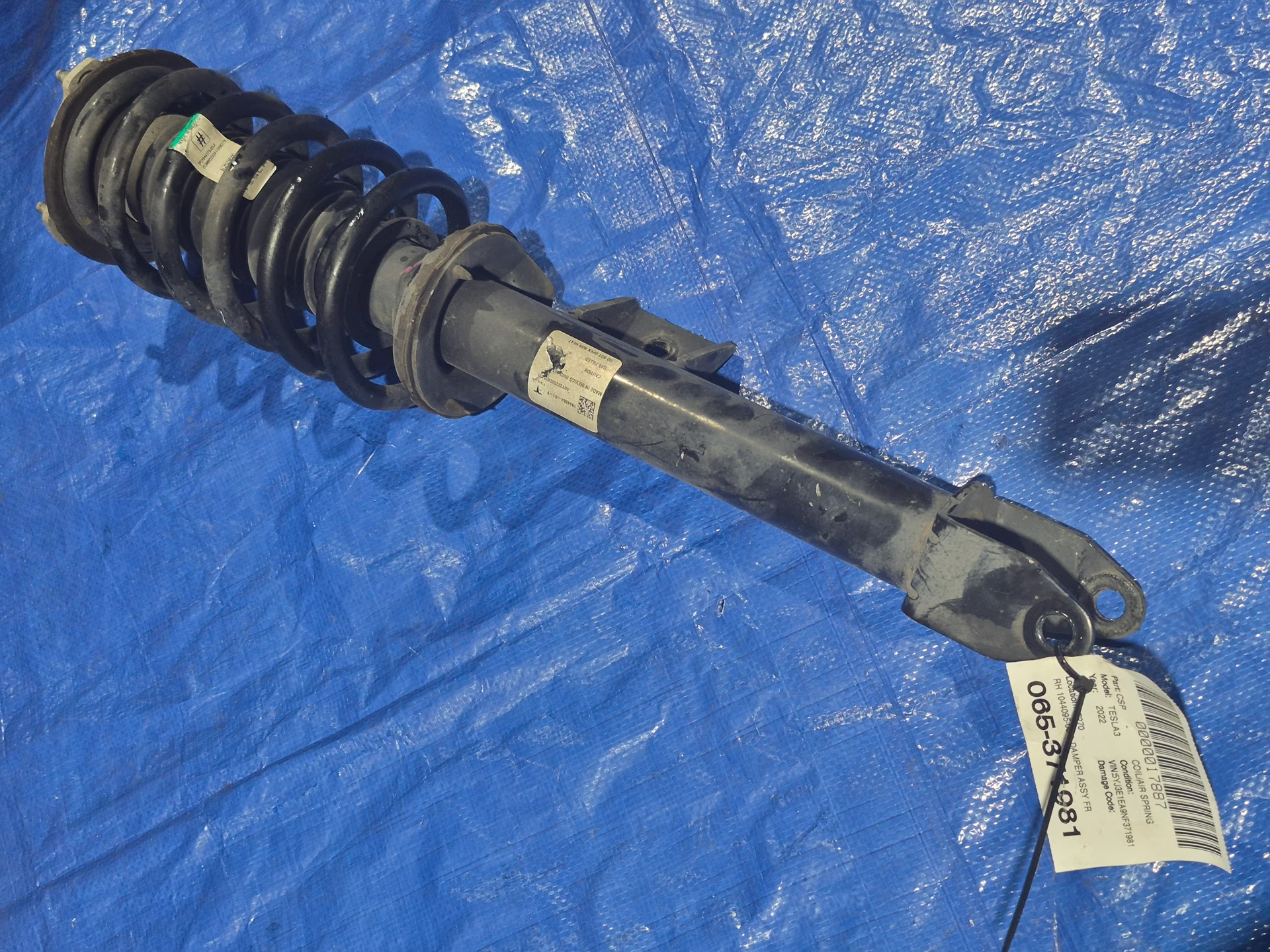 Rh Damper Assy Front Rear Wheel Drive · 1