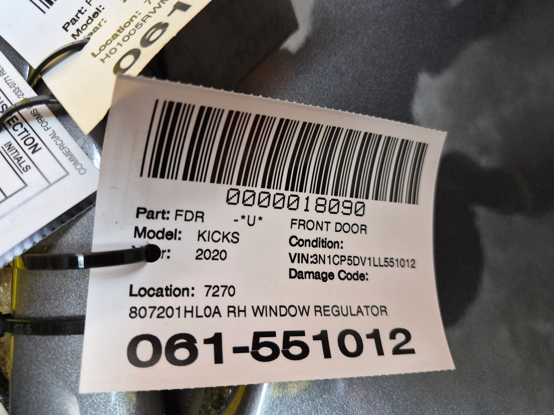 Rh Window Regulator · 3