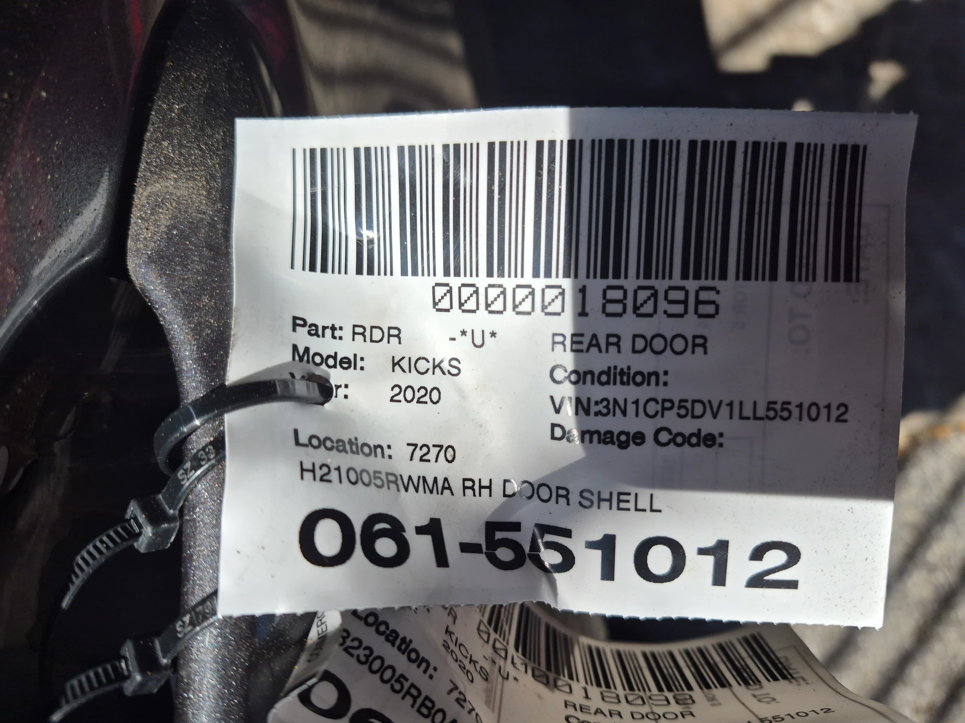 Rh Door Shell · 2